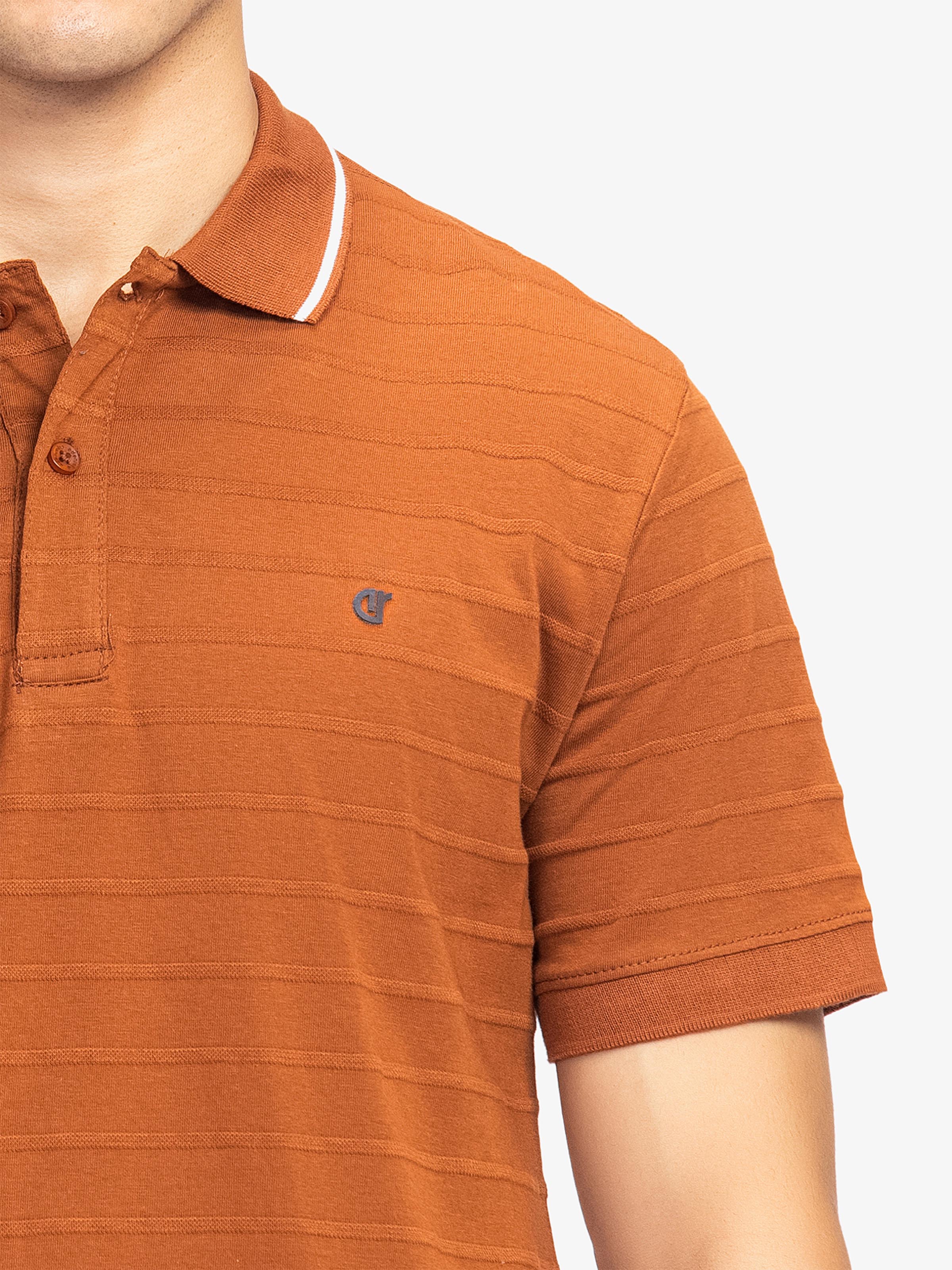 Men's Bronze Polo Shirt - EMTPS5-021 - Image 3