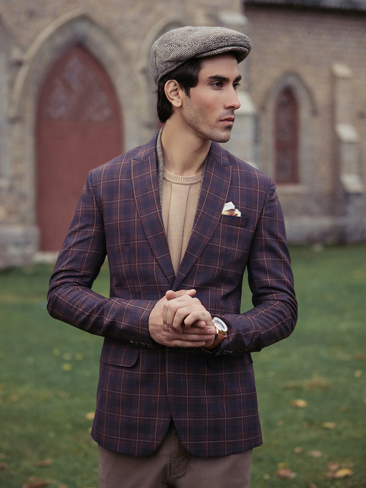 Men's Brown Blazer - EMTB22-6825 - Image 4