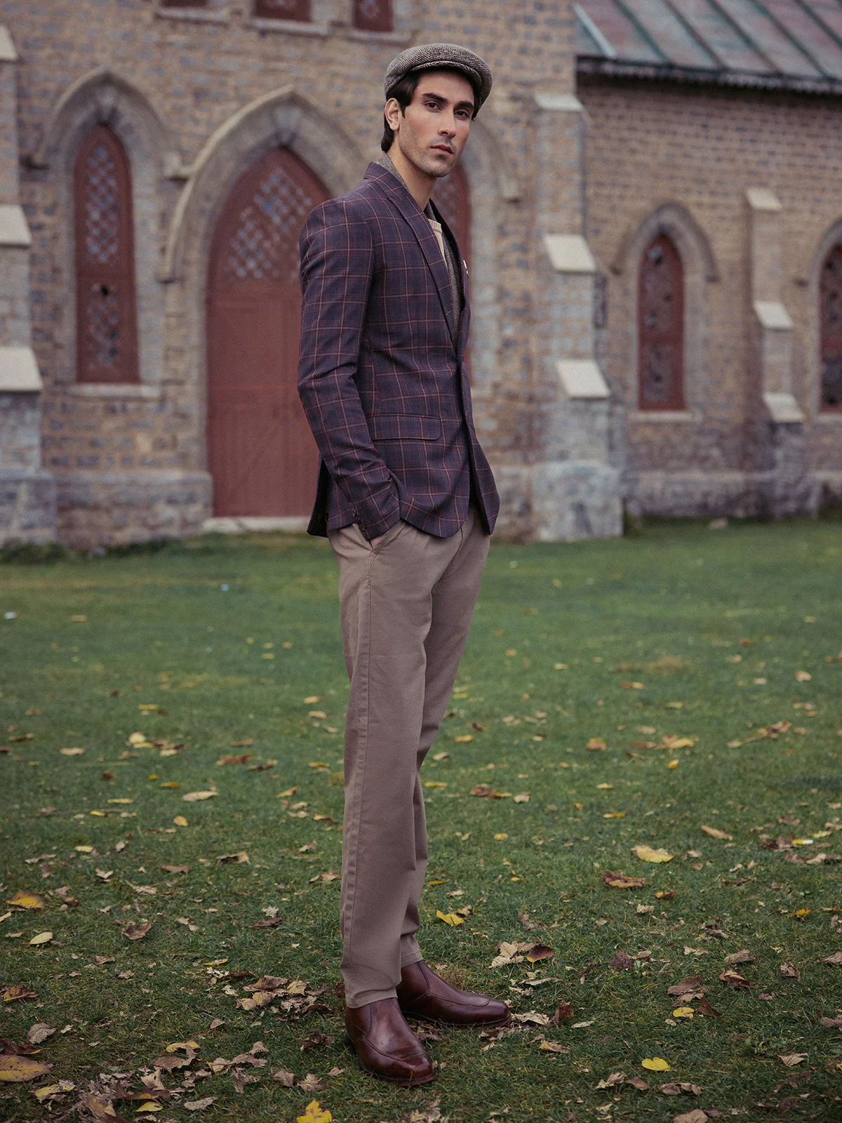 Men's Brown Blazer - EMTB22-6825 - Image 5