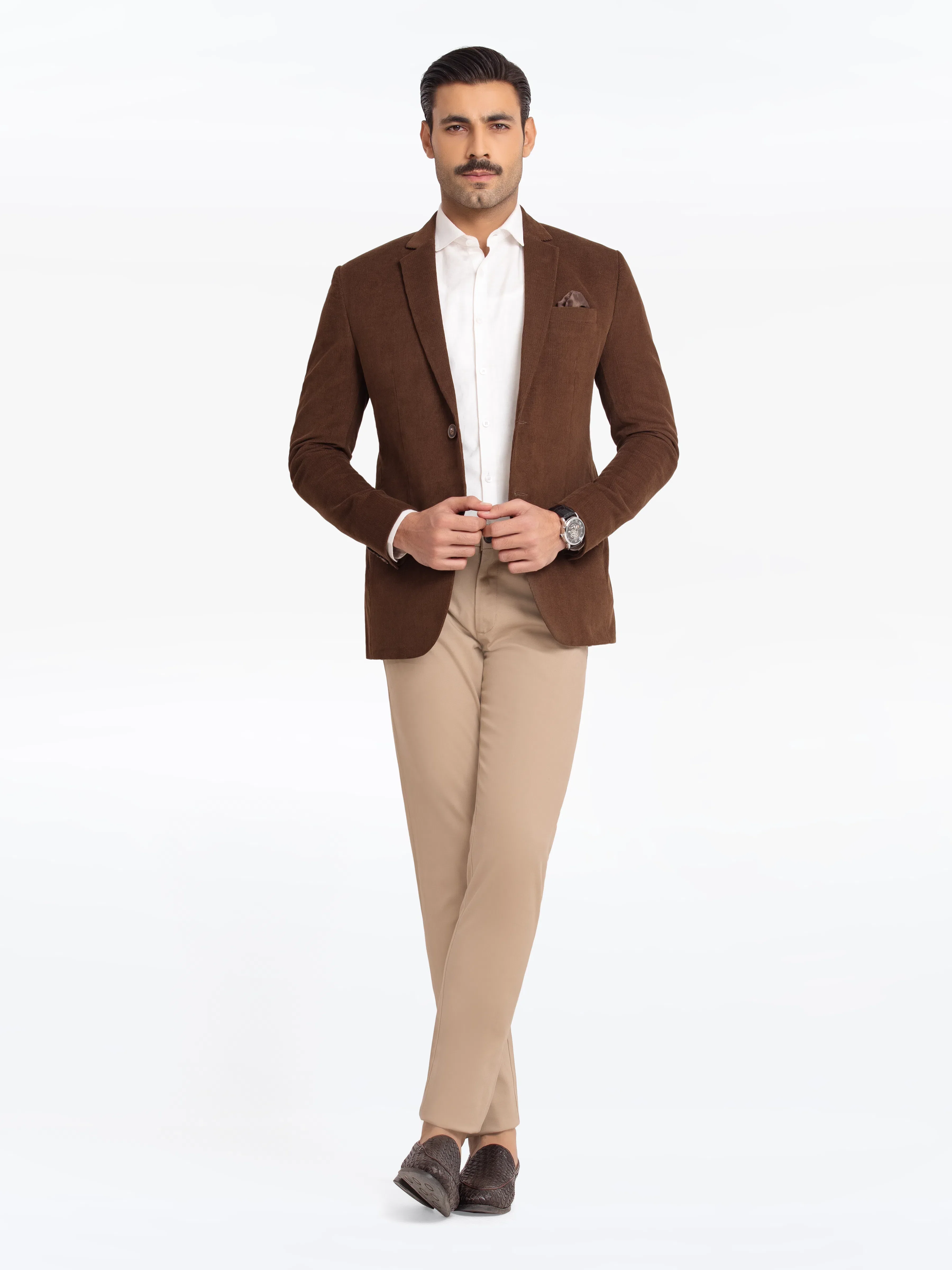 Men's Brown Blazer - EMTB24-6860 - Image 2