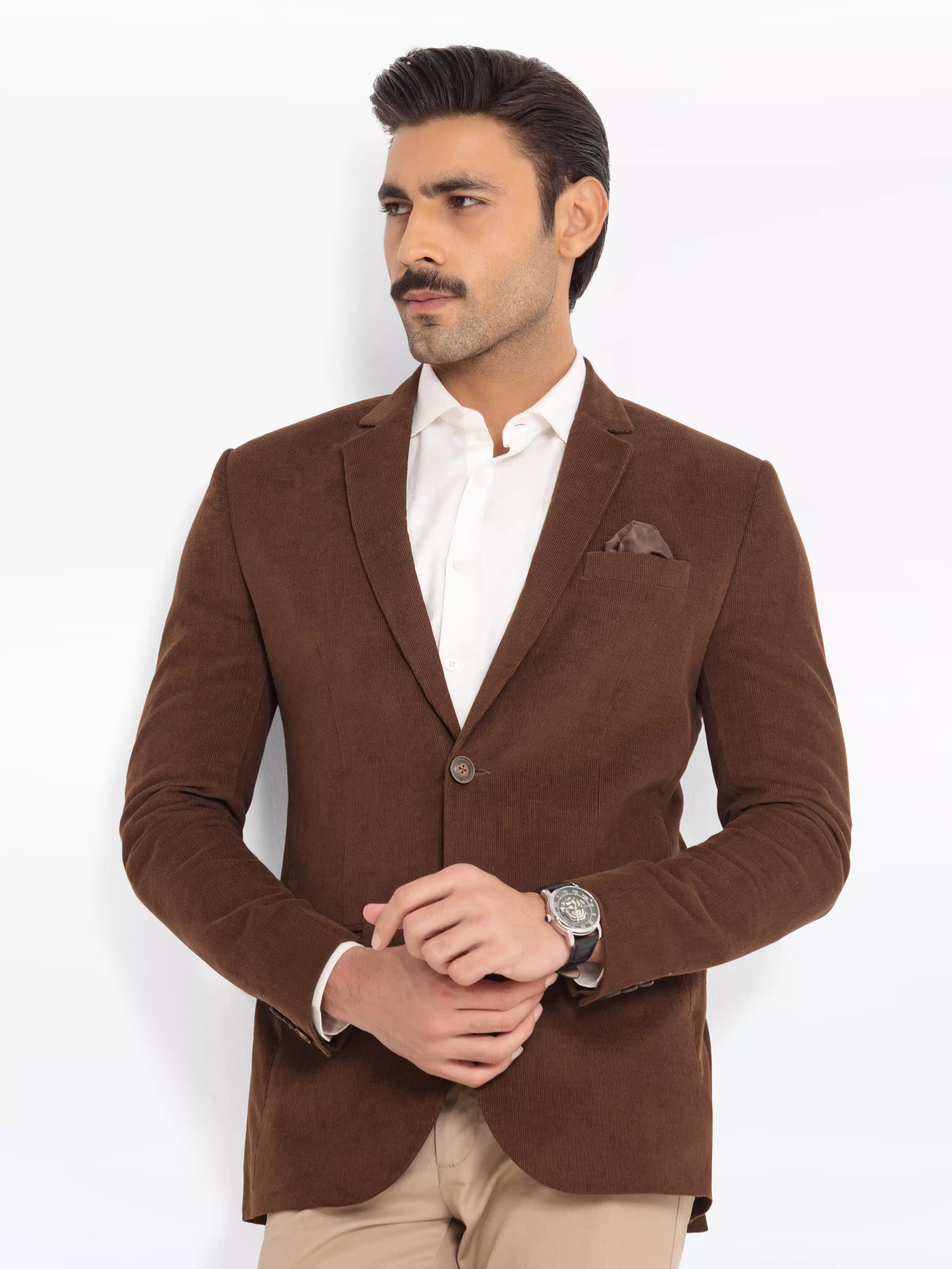 Men's Brown Blazer - EMTB24-6860 - Image 3