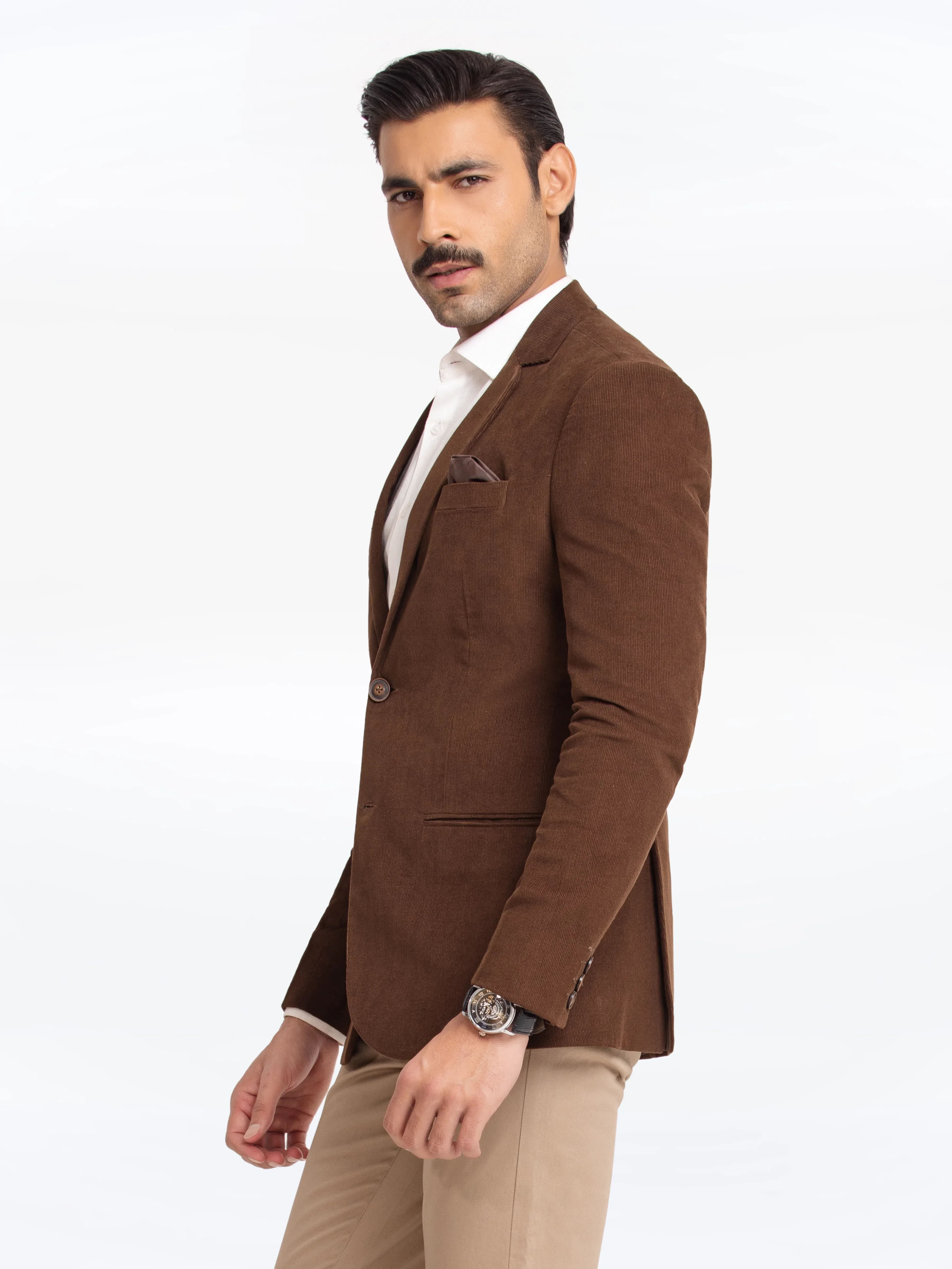 Men's Brown Blazer - EMTB24-6860 - Image 6
