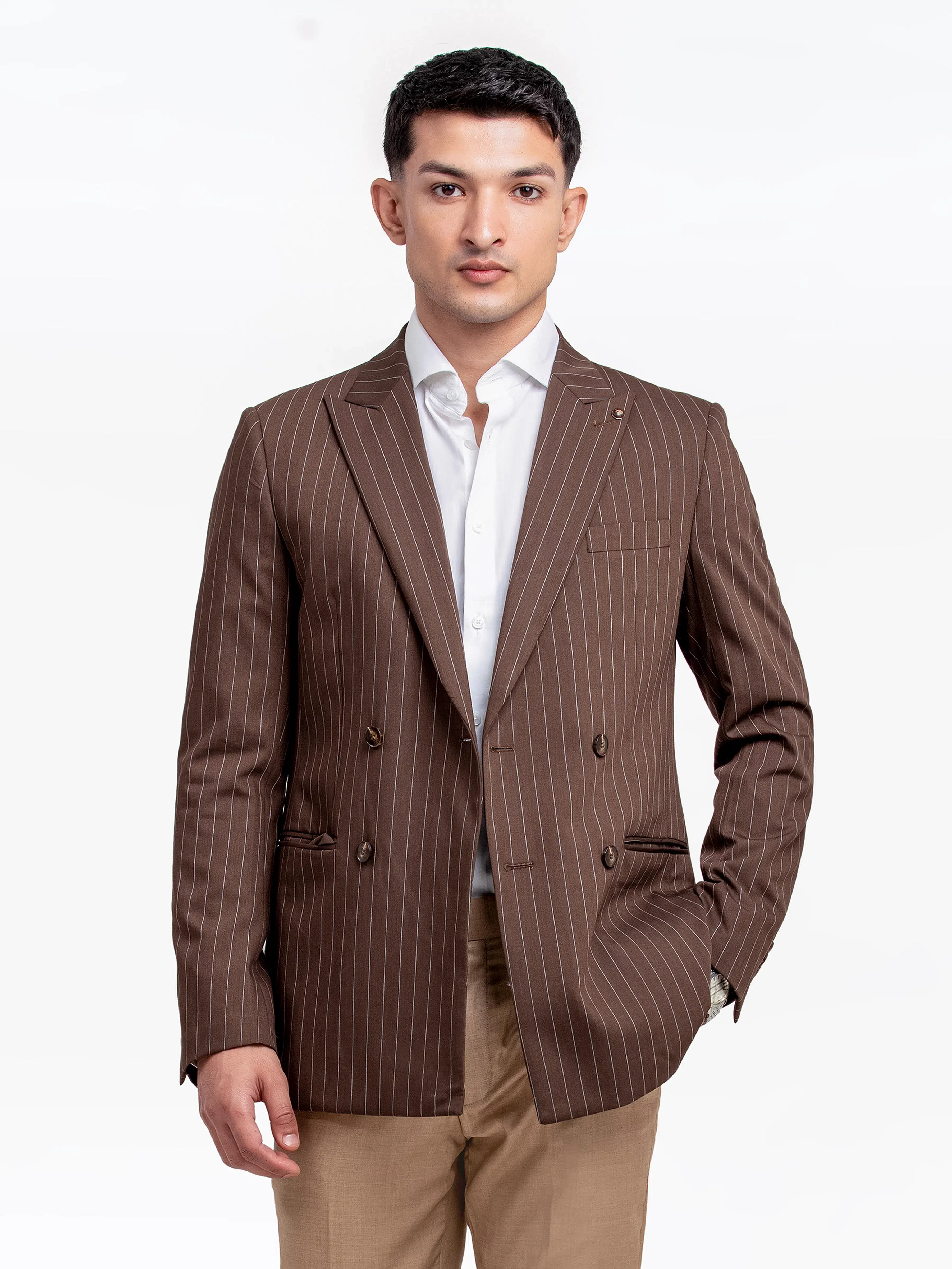 Men's Brown Blazer - EMTB24-6877 - Image 2