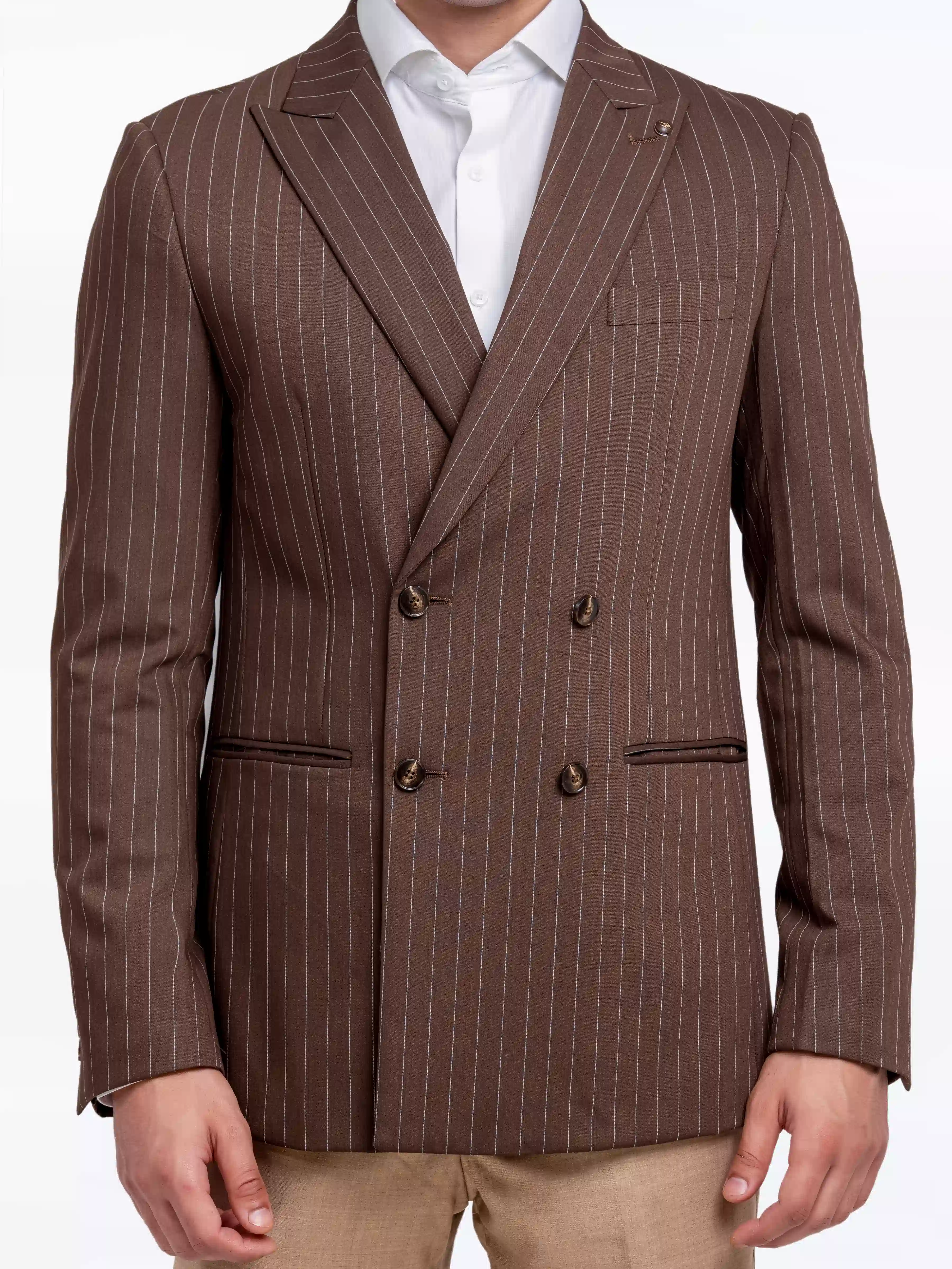 Men's Brown Blazer - EMTB24-6877 - Image 4