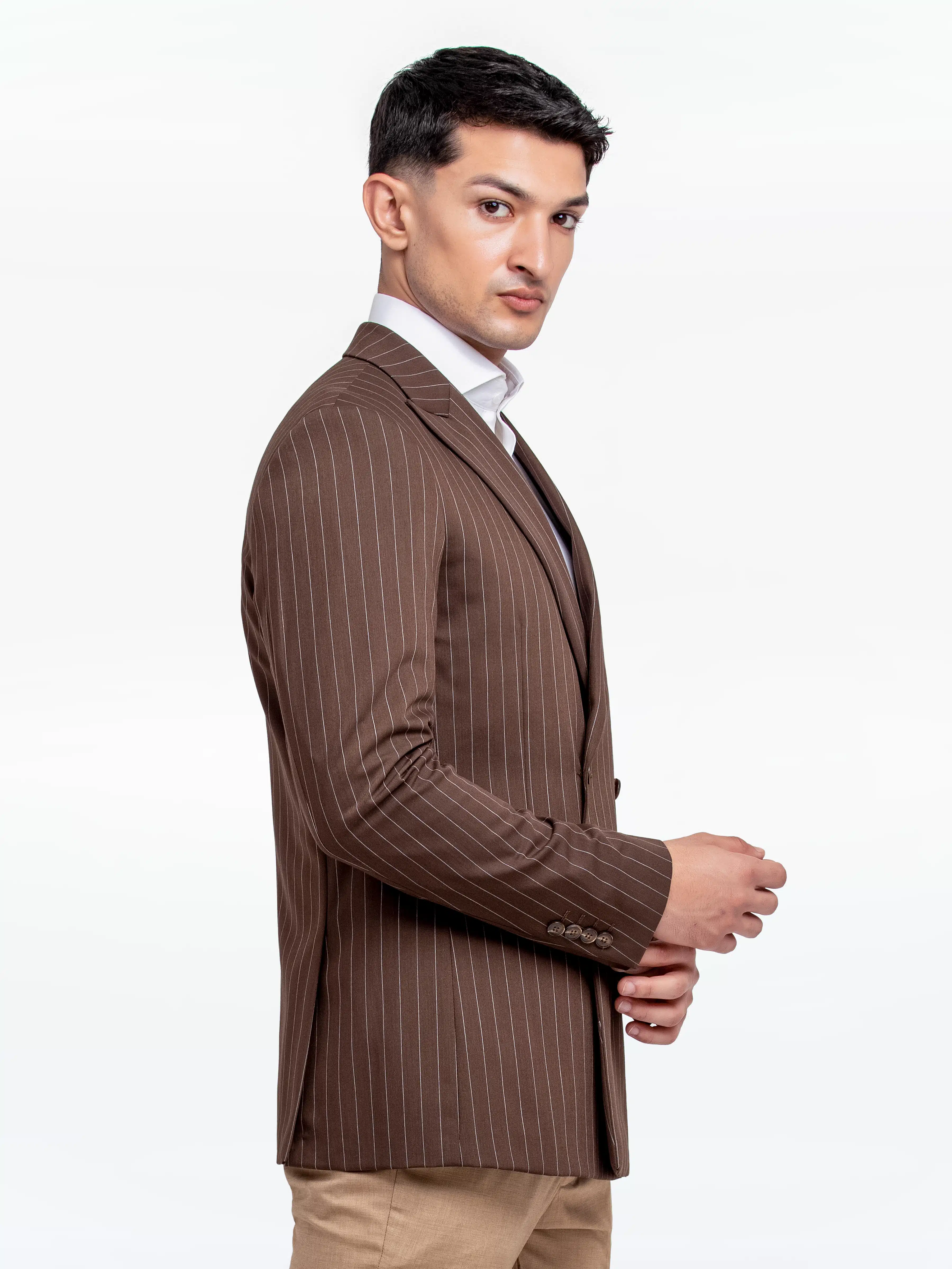 Men's Brown Blazer - EMTB24-6877 - Image 6