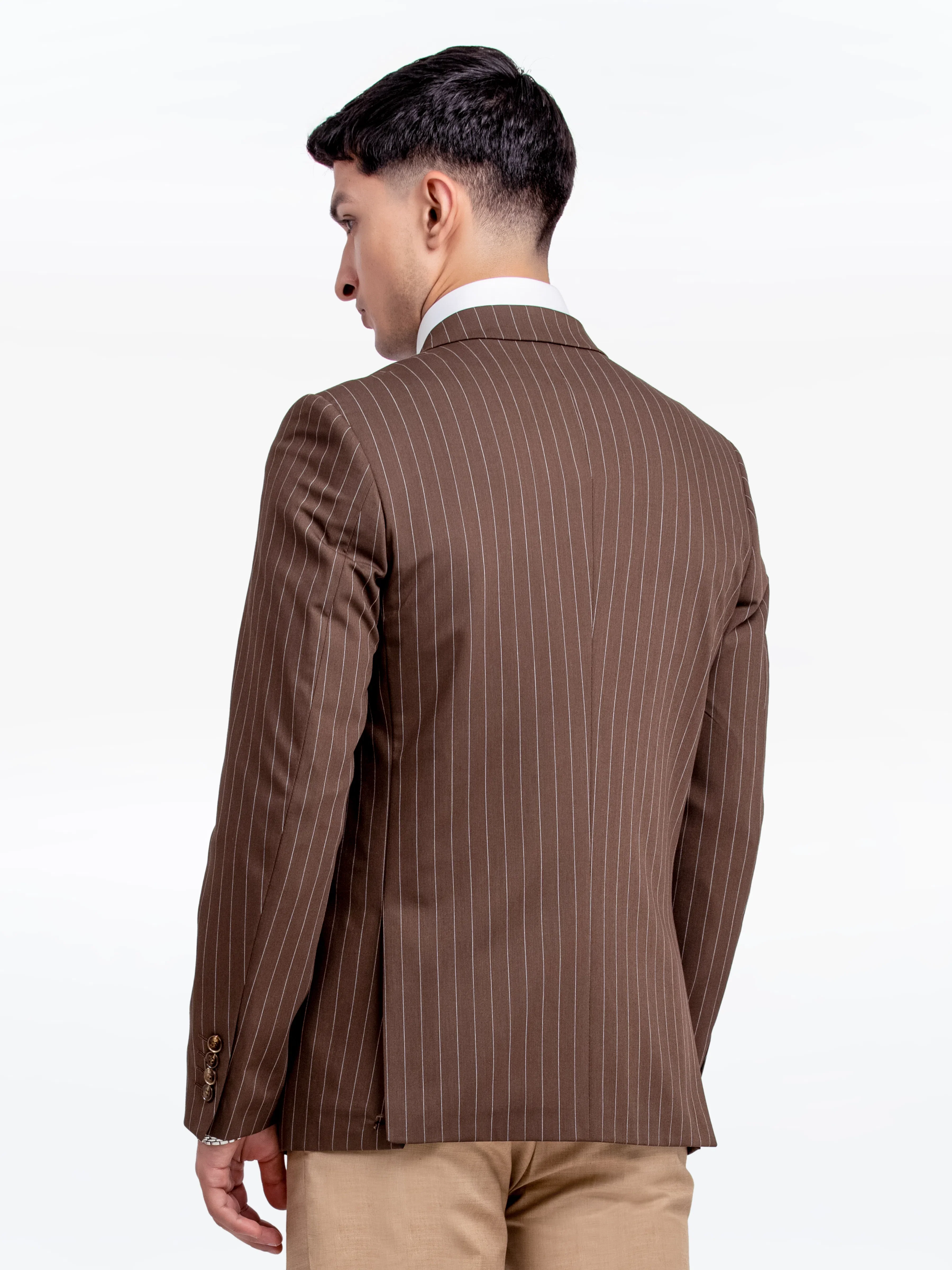 Men's Brown Blazer - EMTB24-6877 - Image 7