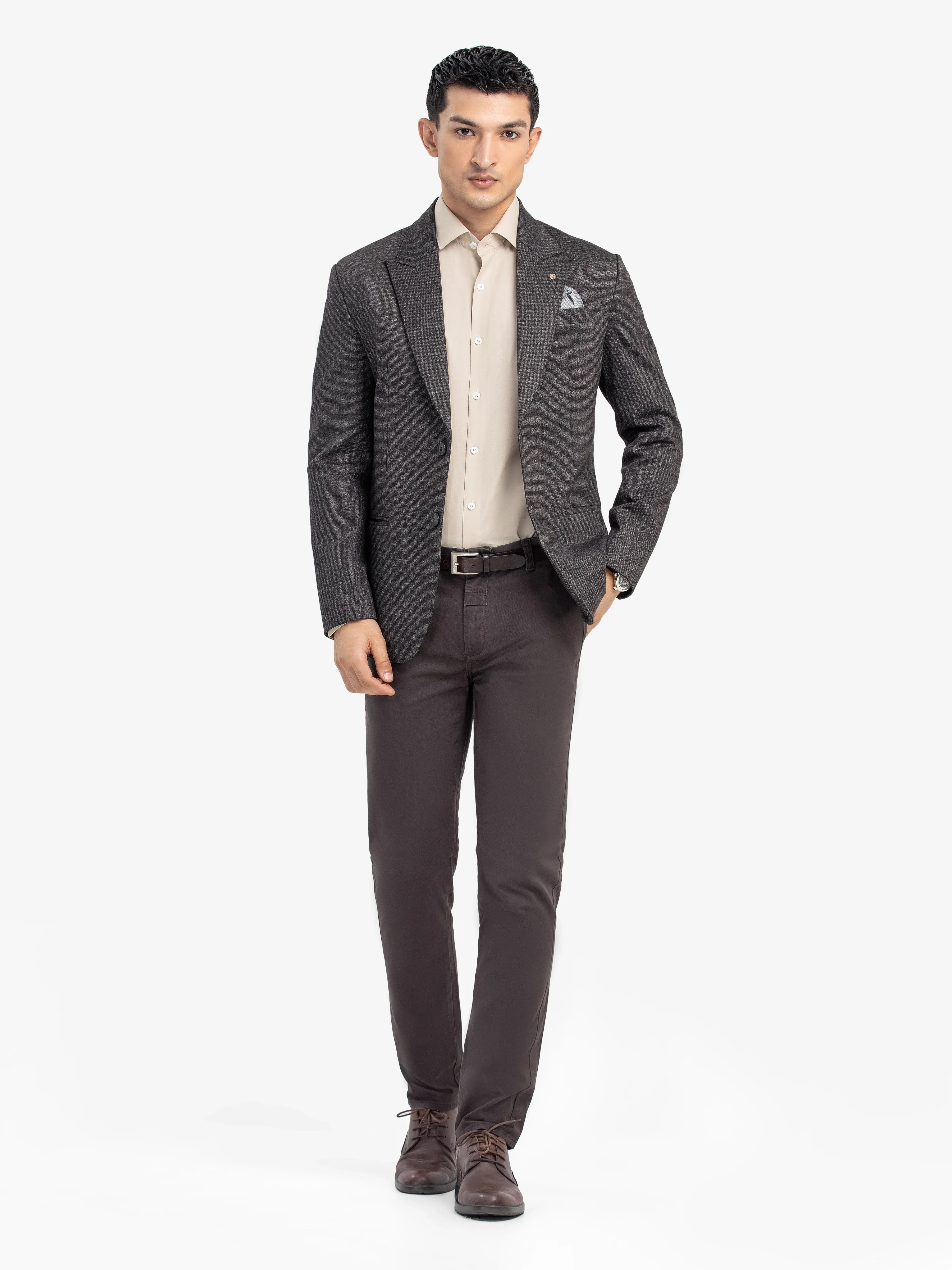 Men's Brown Blazer - EMTBK24-002 - Image 2