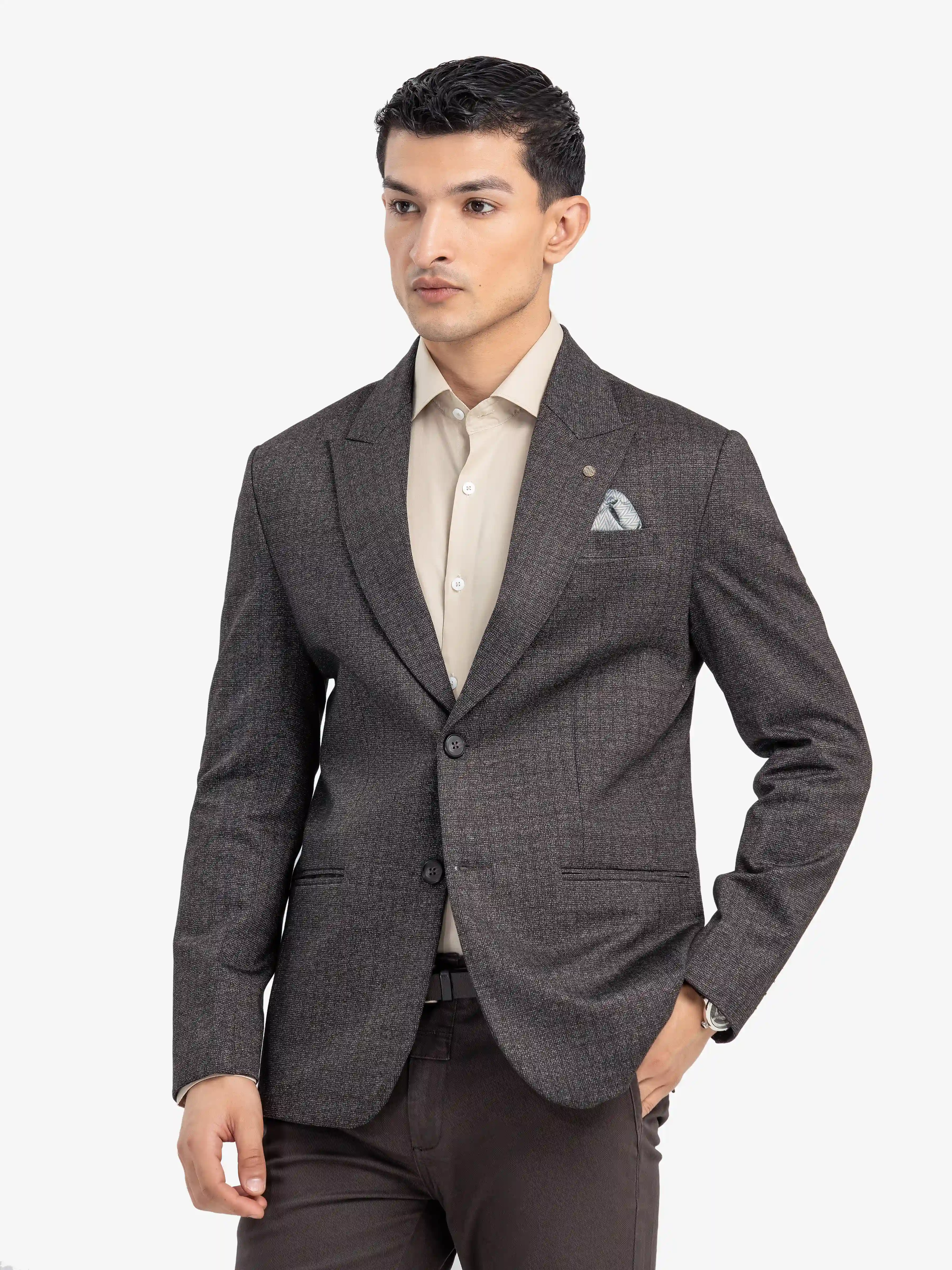 Men's Brown Blazer - EMTBK24-002 - Image 3