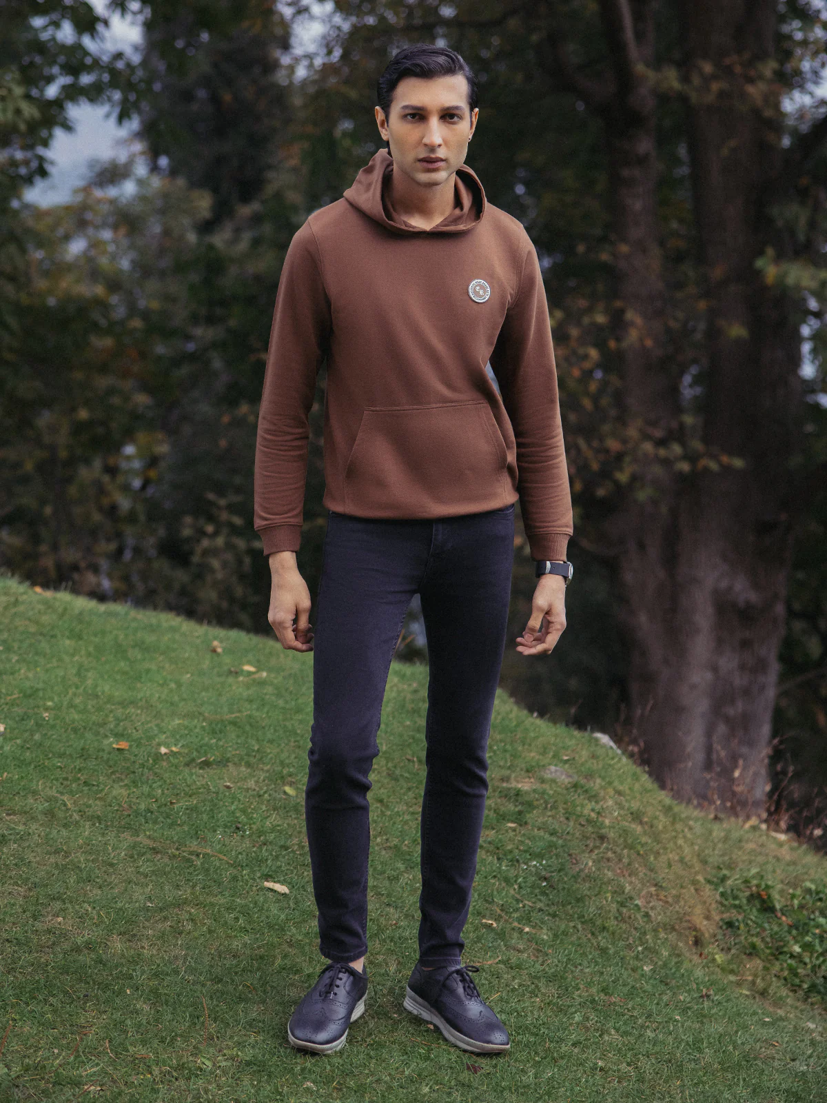Men's Brown Hoodie - EMTH23-006 - Image 3