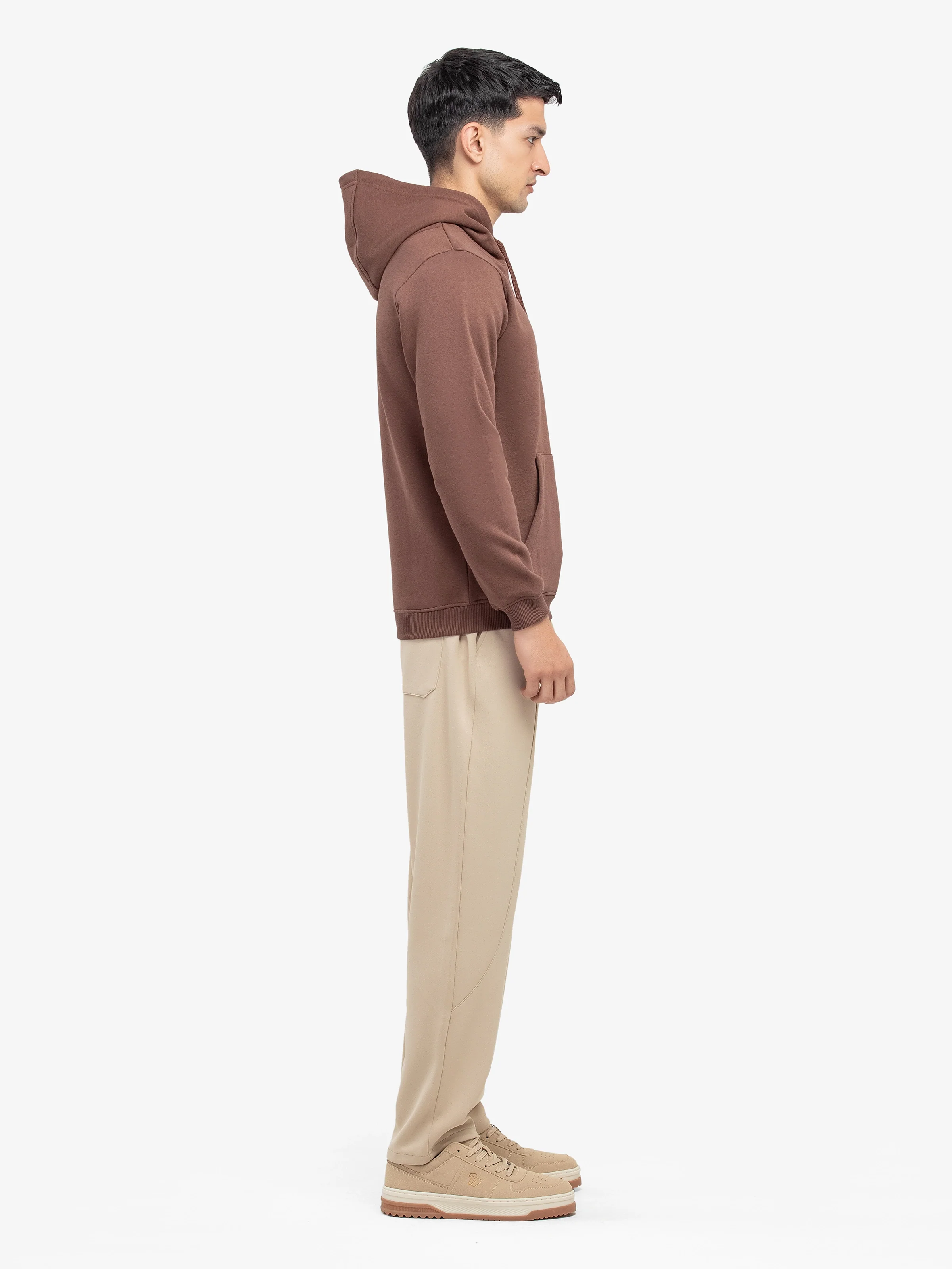 Men's Brown Hoodie - EMTH24-007 - Image 4