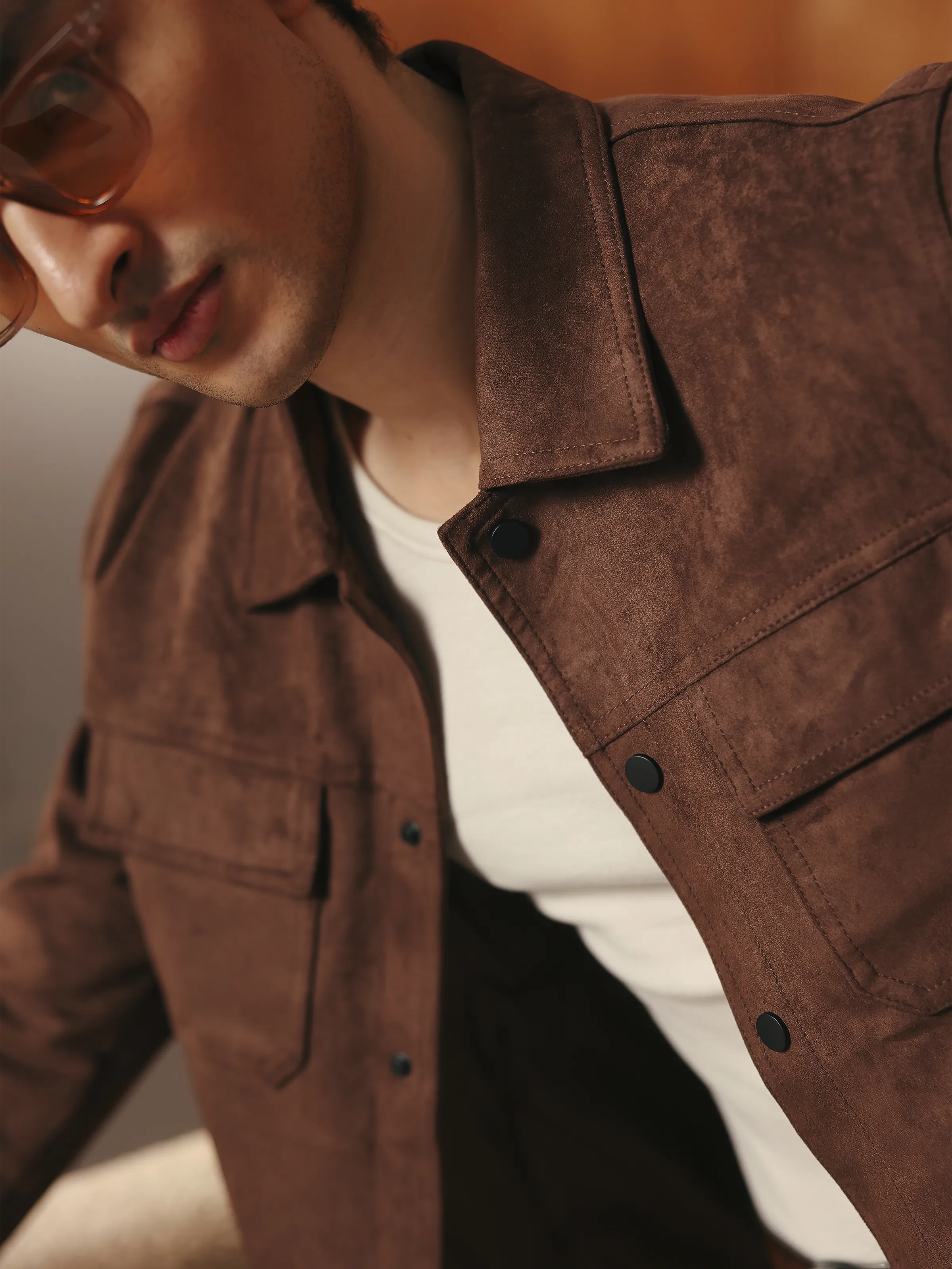 Men's Brown Jacket - EMTJ5-005 - Image 4