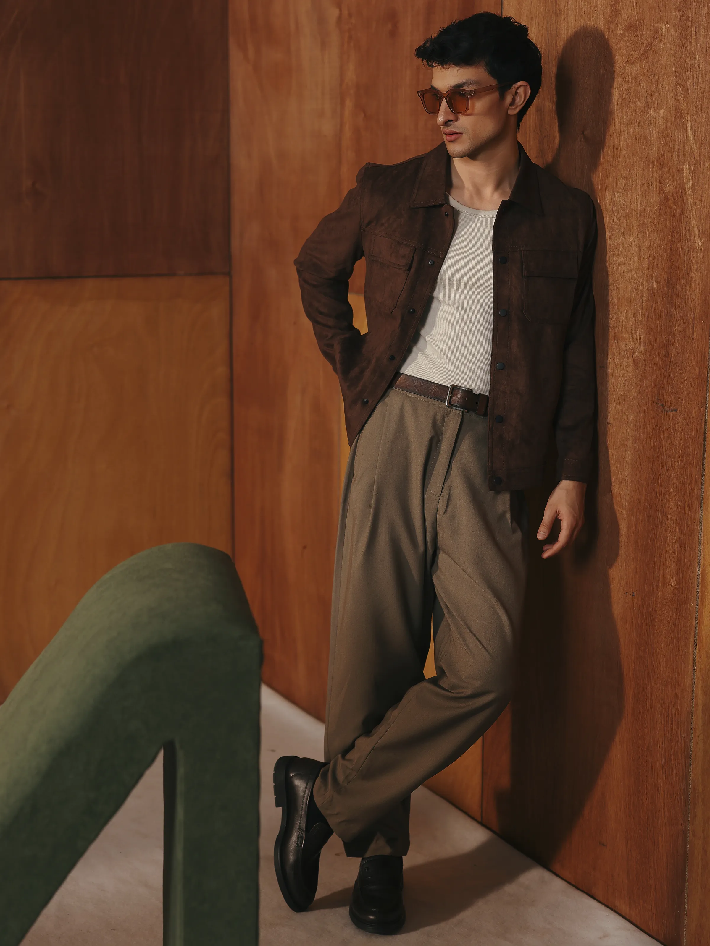 Men's Brown Jacket - EMTJ5-005 - Image 5