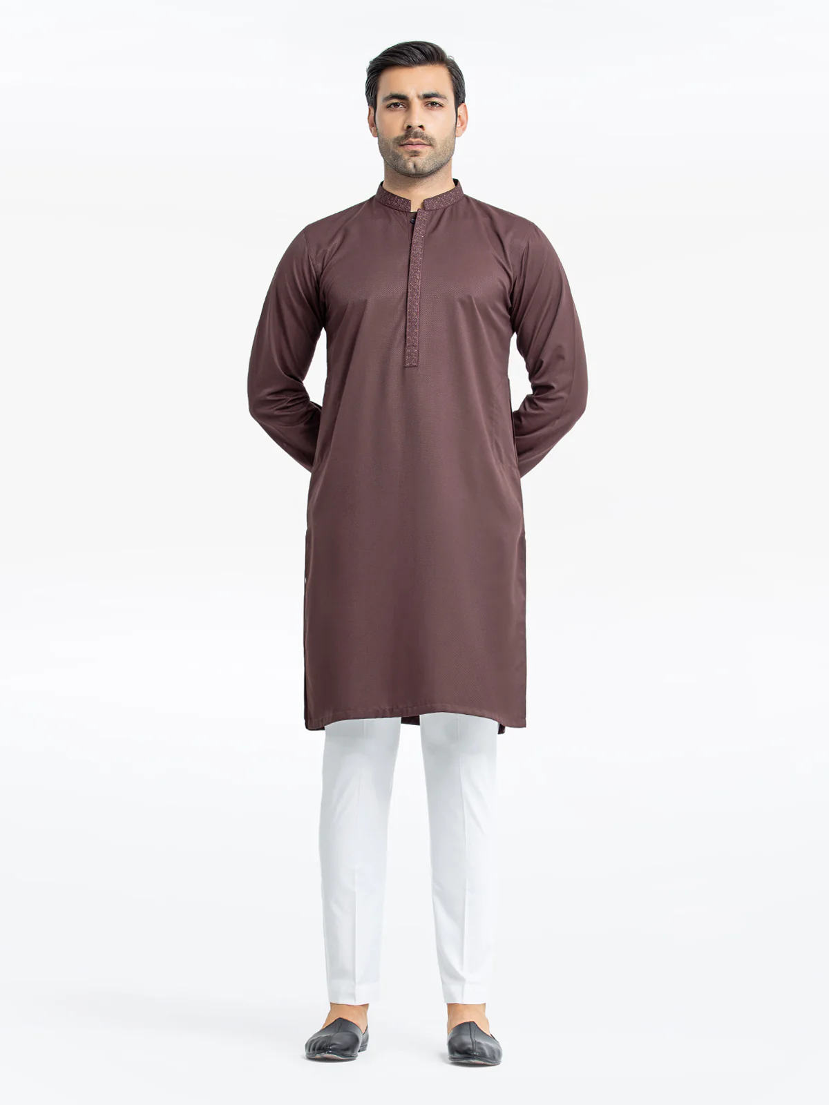 Men's Brown Kurta - EMTK24-99440