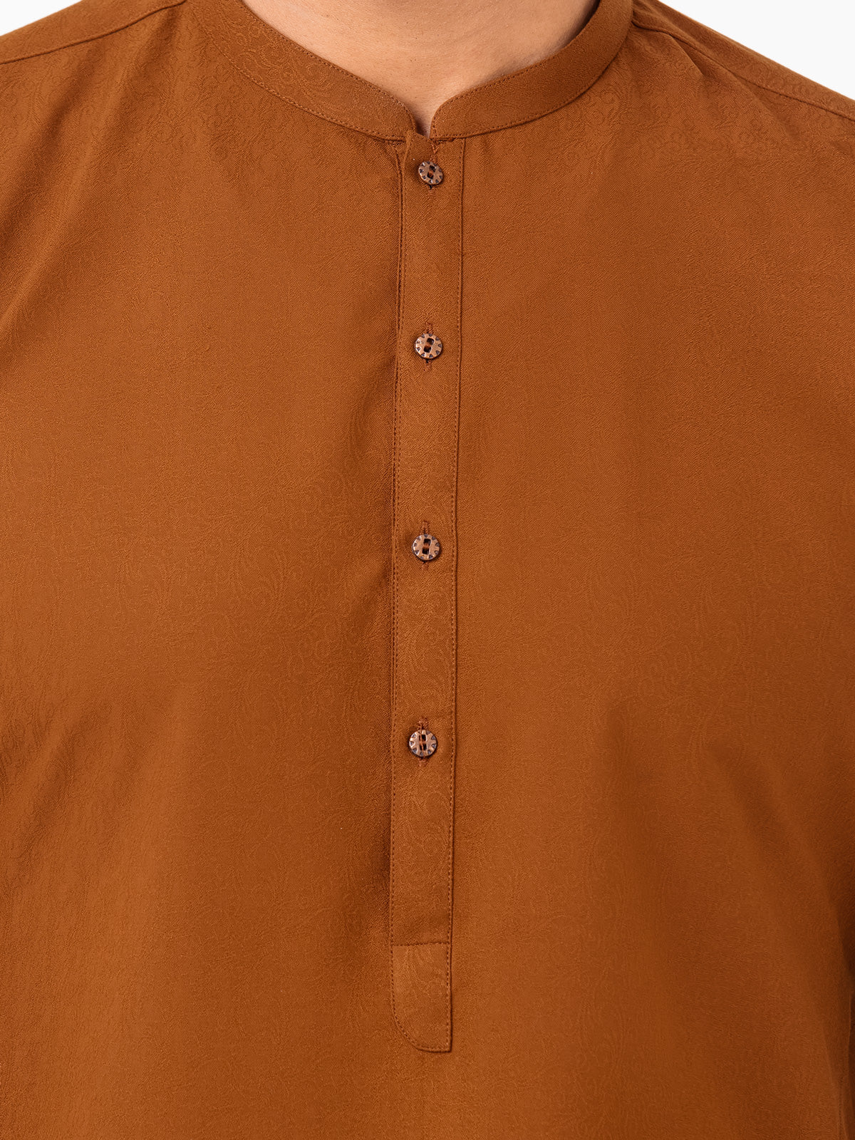 Men's Brown Kurta Pajama - EMTKPT23-002 - Image 3