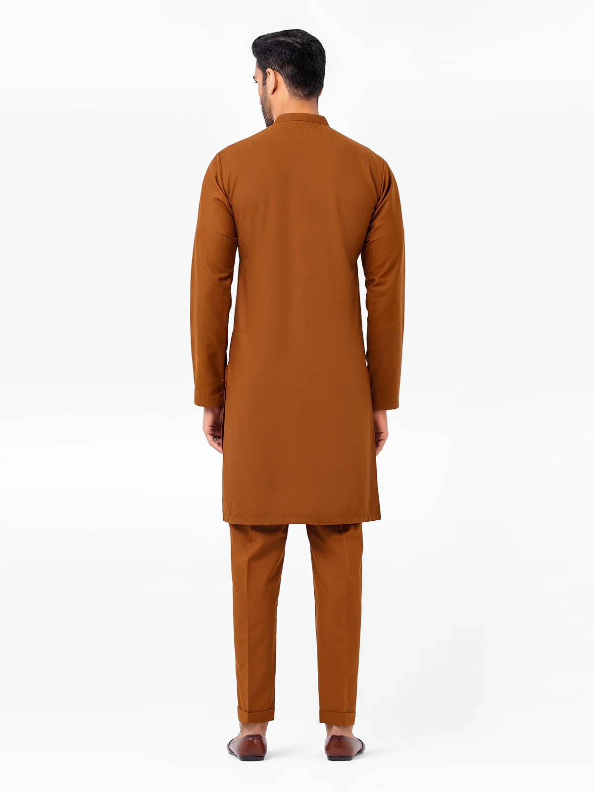 Men's Brown Kurta Pajama - EMTKPT23-002 - Image 5