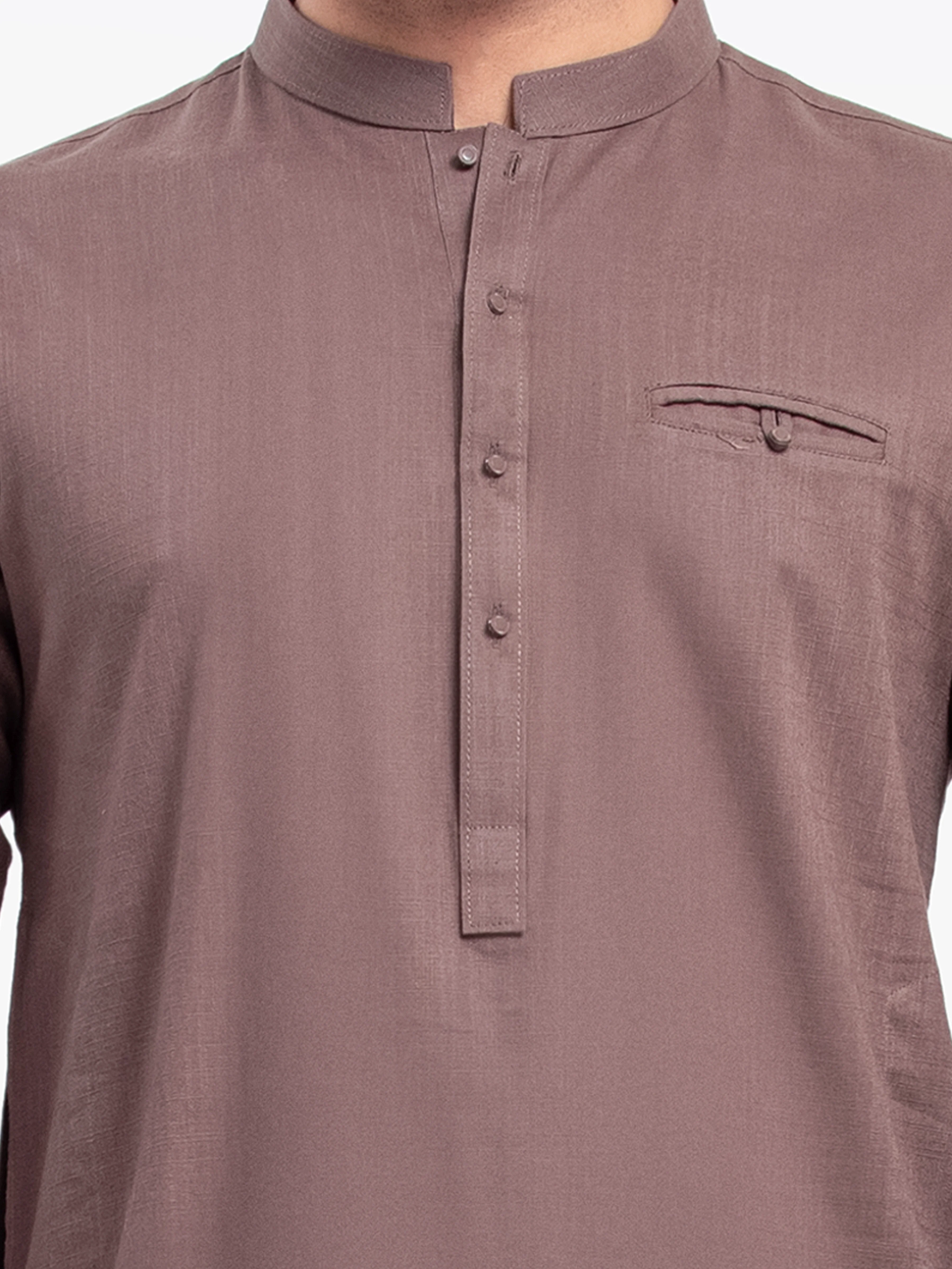 Men's Brown Kurta Pajama - EMTKPT25-049 - Image 3