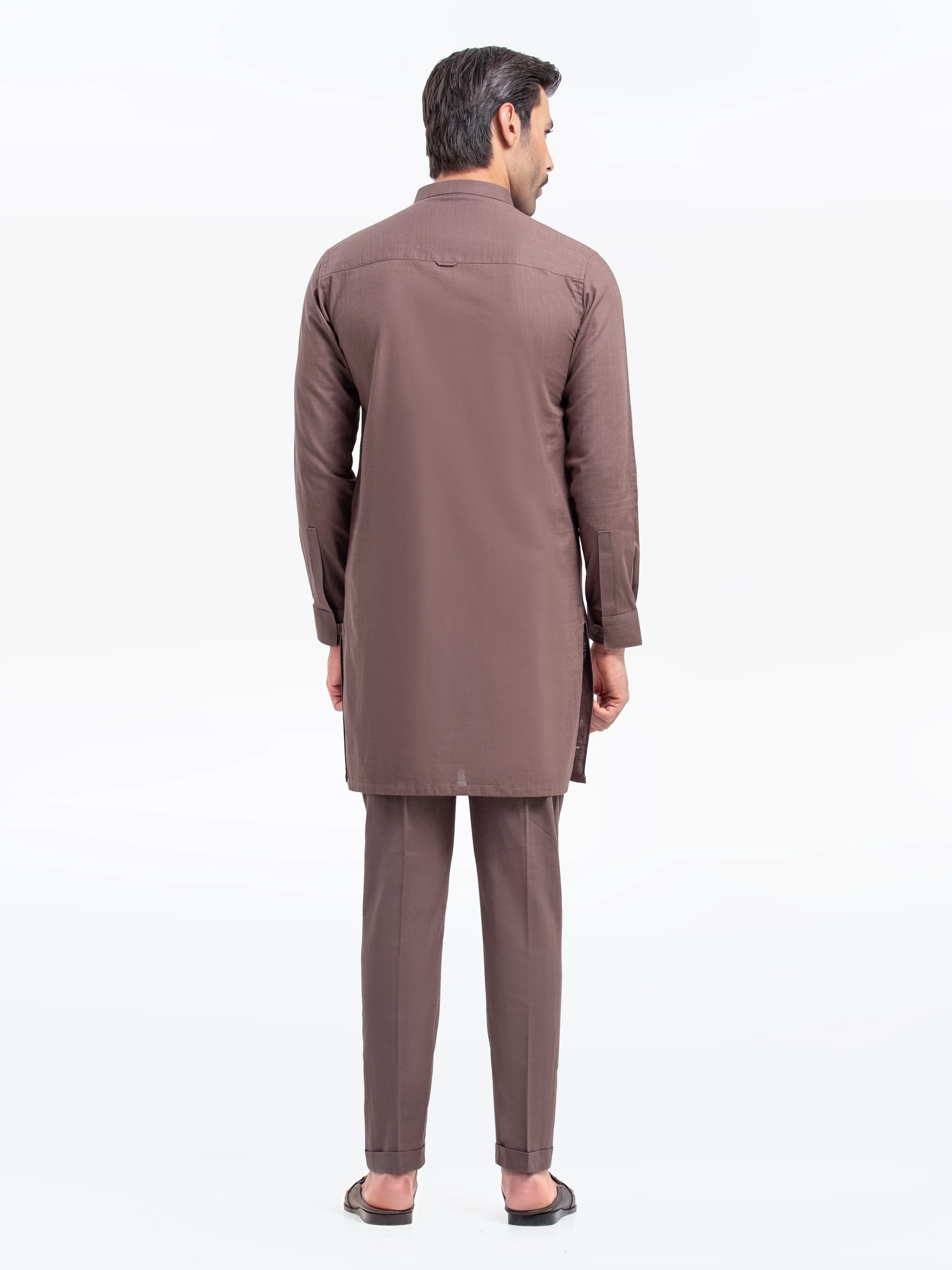 Men's Brown Kurta Pajama - EMTKPT25-049 - Image 5