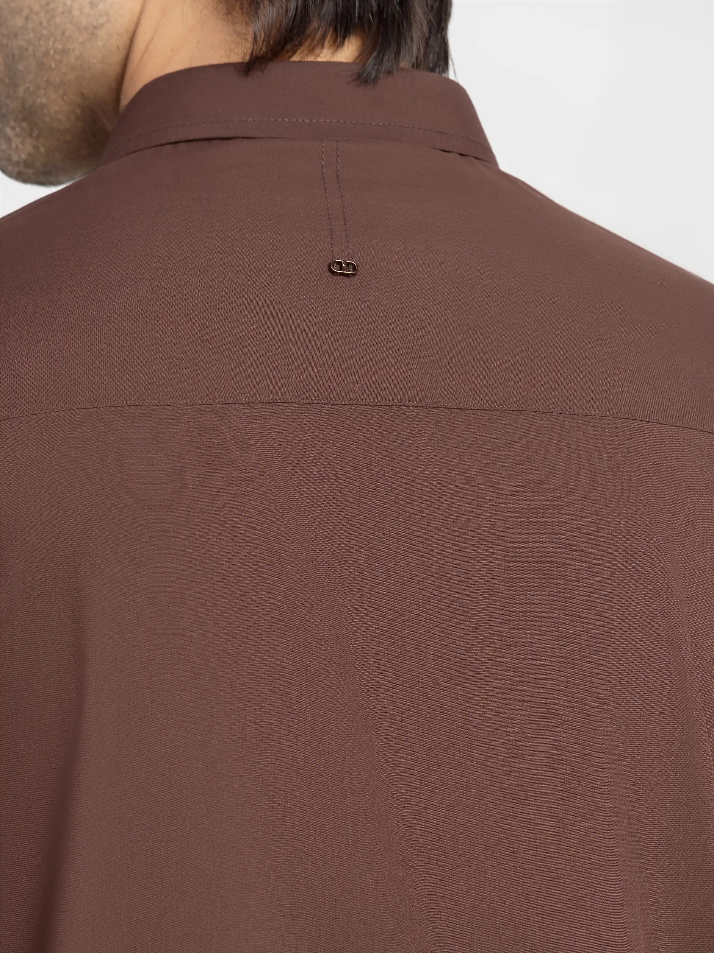 Men's Brown Shalwar Kameez - EMTKS6-41237 - Image 4
