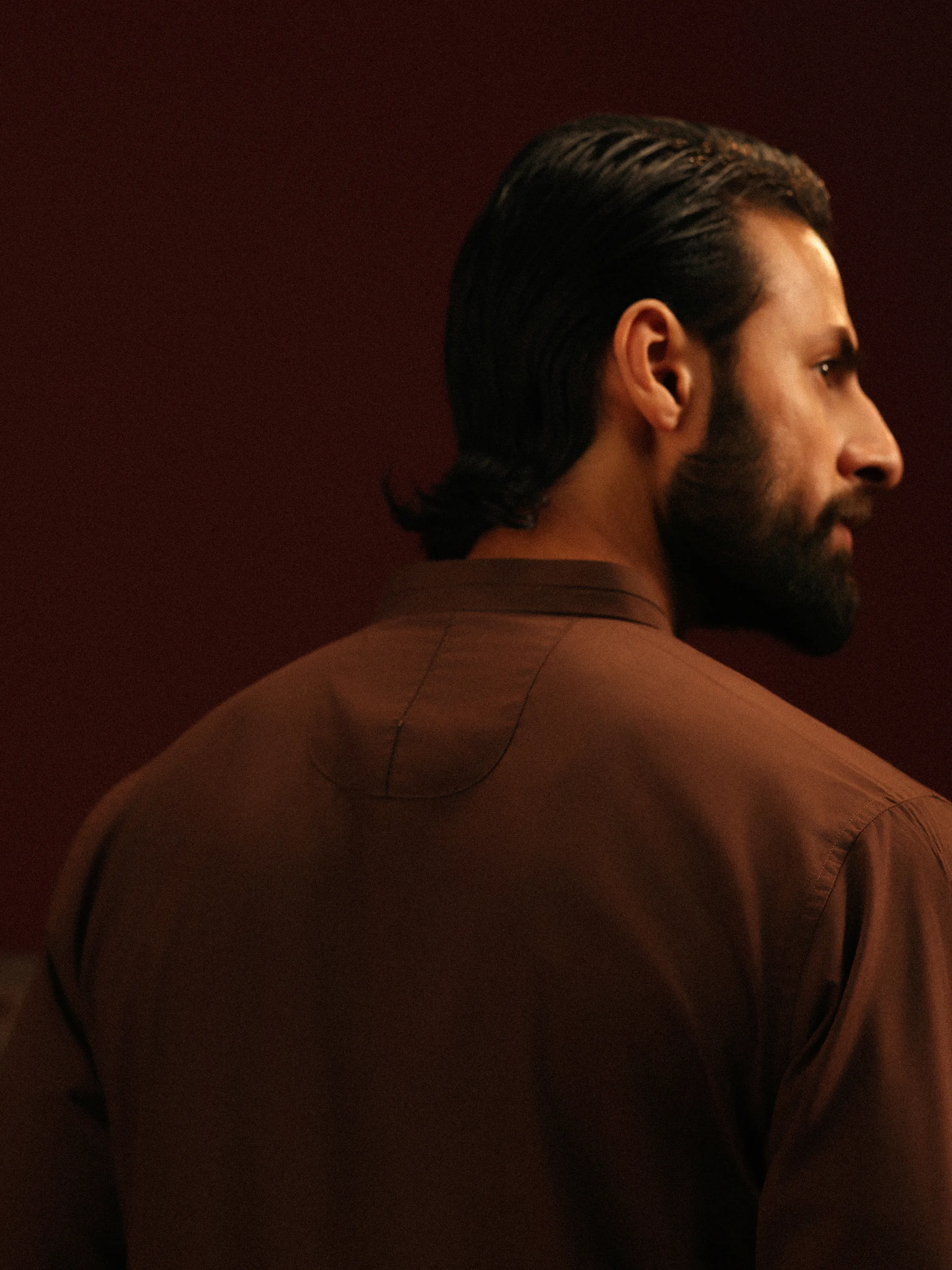 Men's Brown Shalwar Kameez - EMTKST5-99611 - Image 4