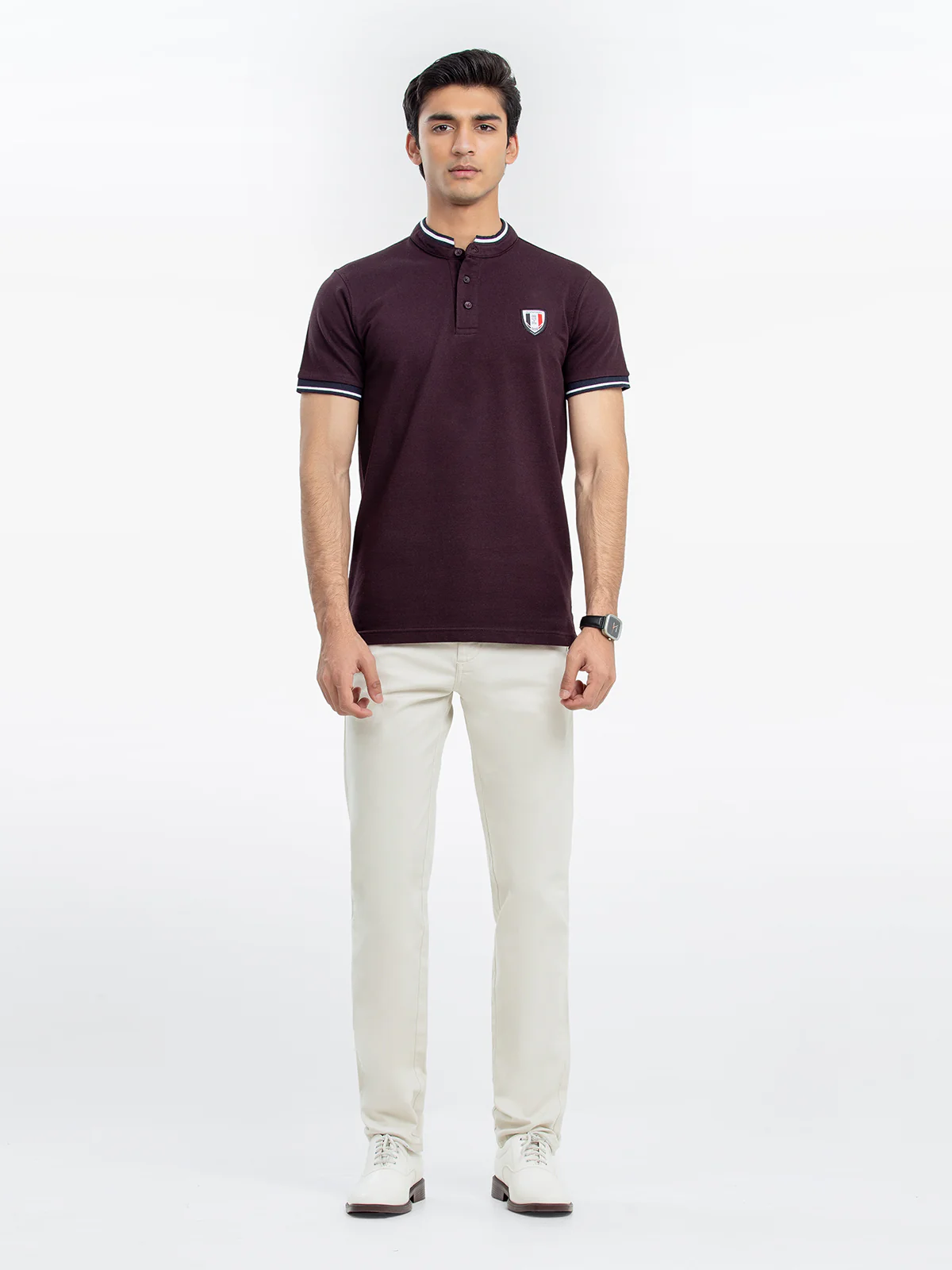 Men's Brown Polo Shirt - EMTPS24-019 - Image 2
