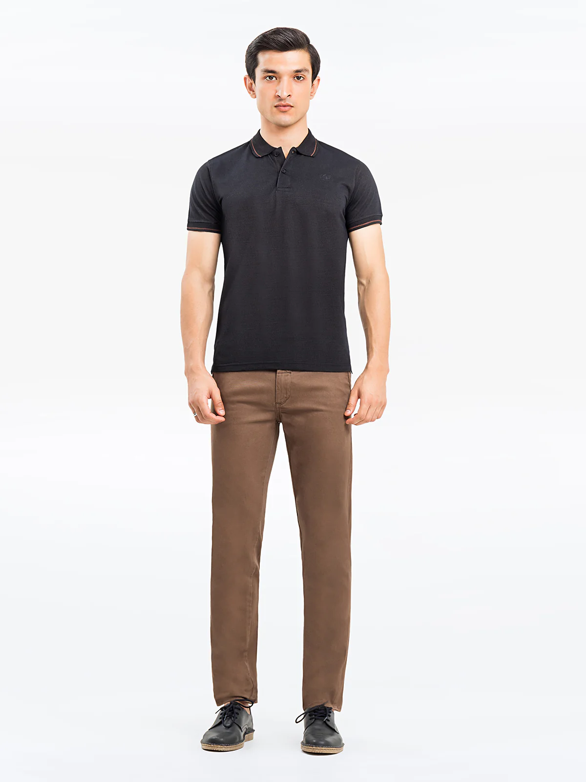 Men's Black Polo Shirt - EMTPS24-020 - Image 2