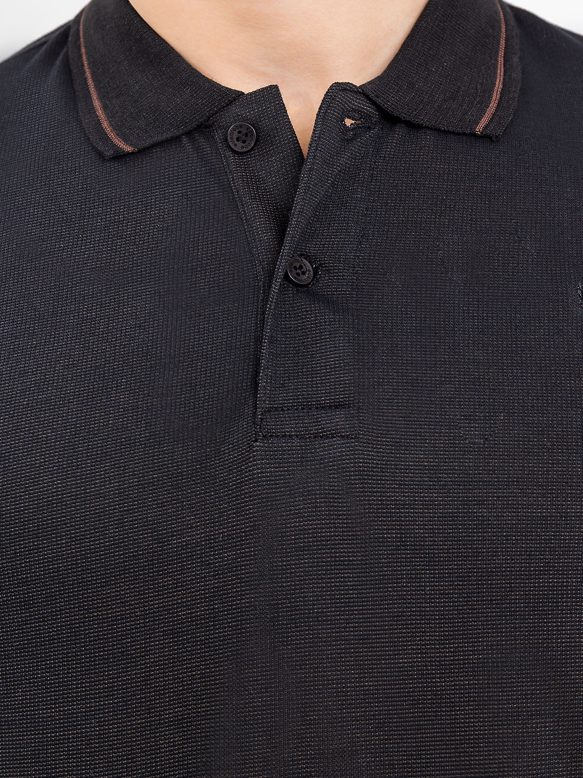 Men's Black Polo Shirt - EMTPS24-020 - Image 3