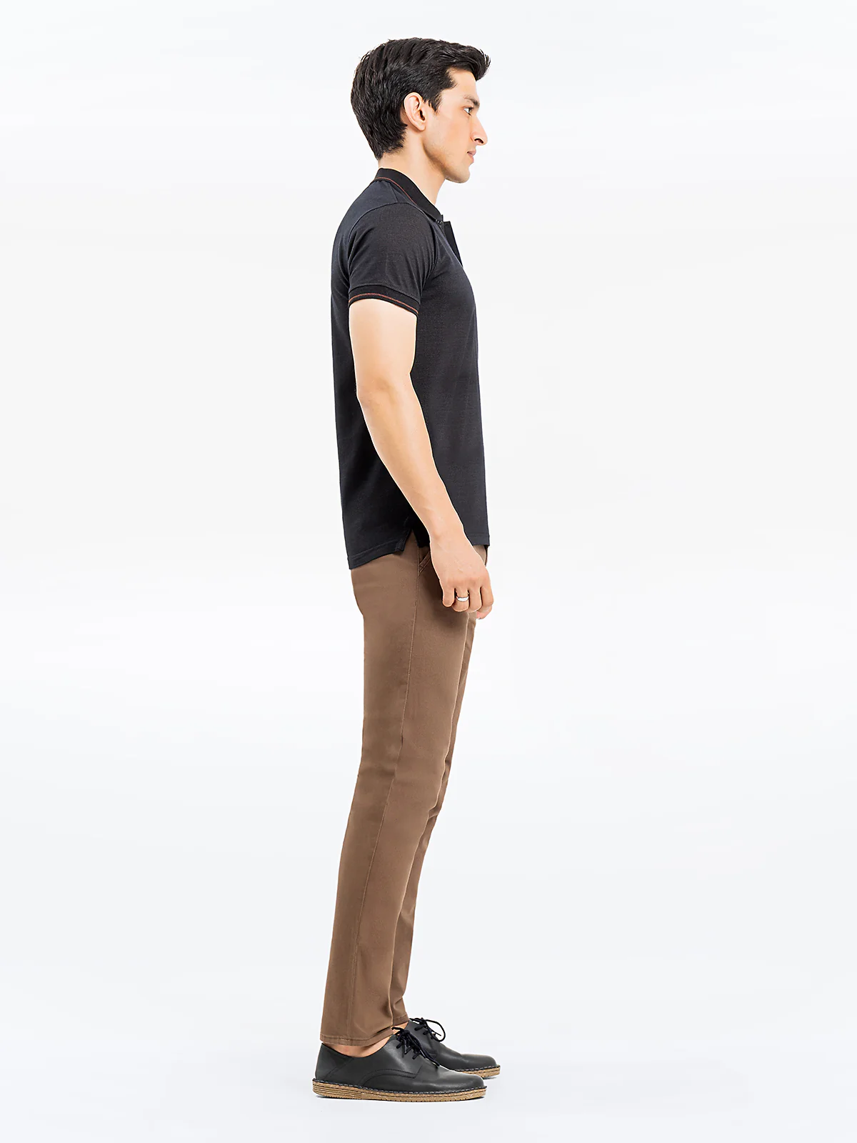 Men's Black Polo Shirt - EMTPS24-020 - Image 4