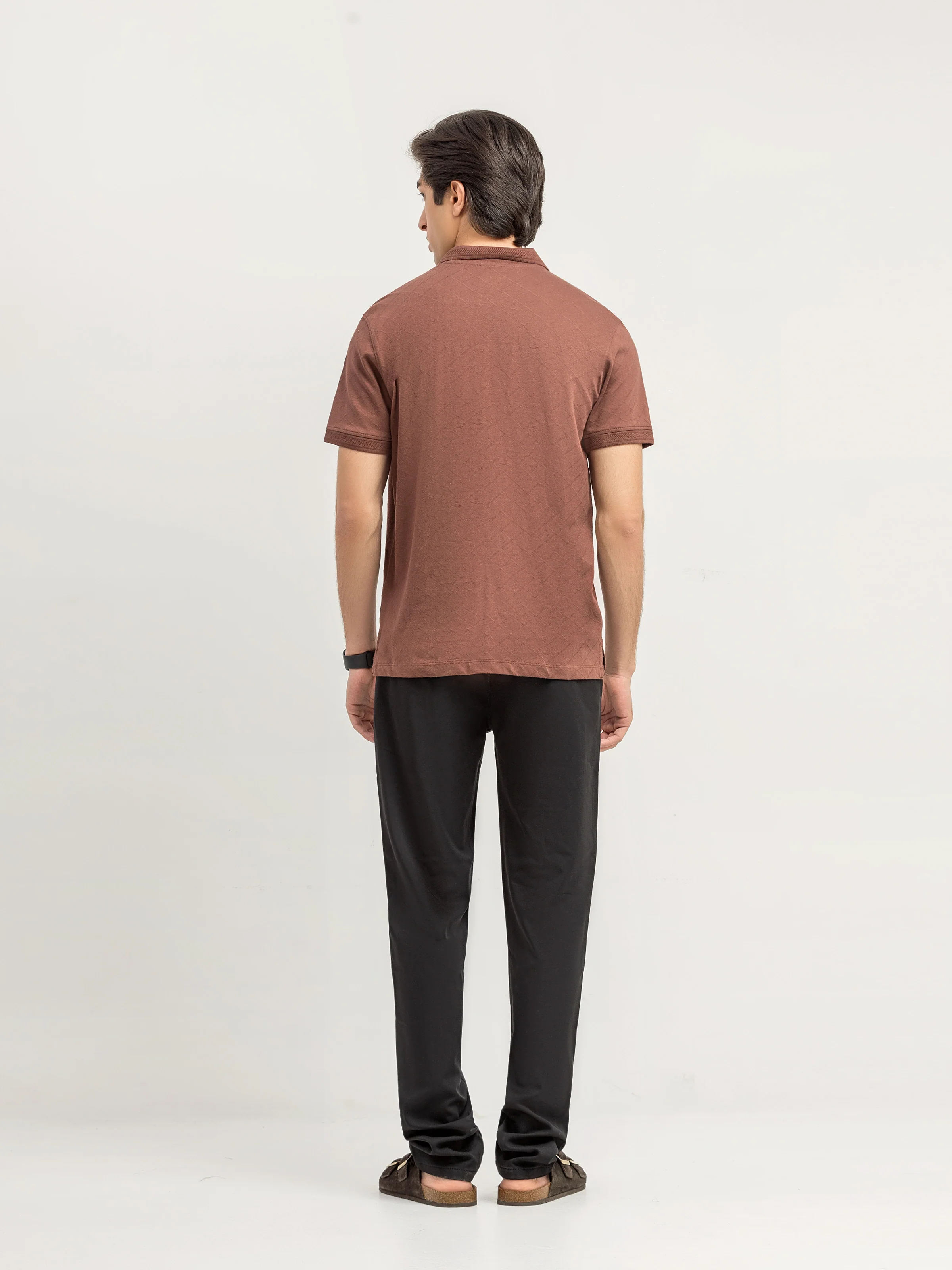 Men's Brown Polo Shirt - EMTPS6-082 - Image 5
