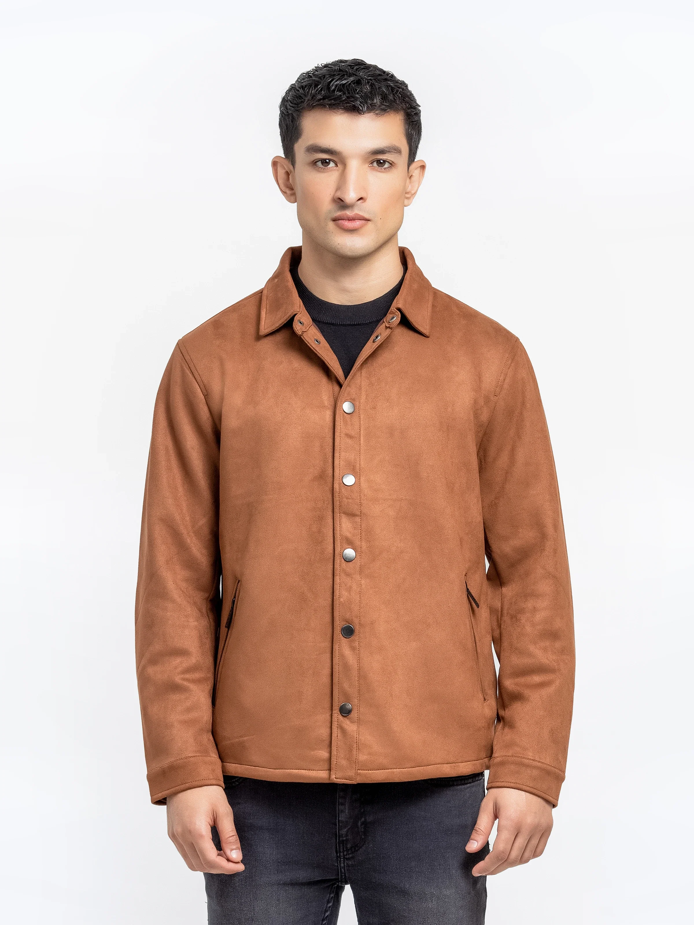 Men's Brown Shacket - EMTJS24-006 - Image 2