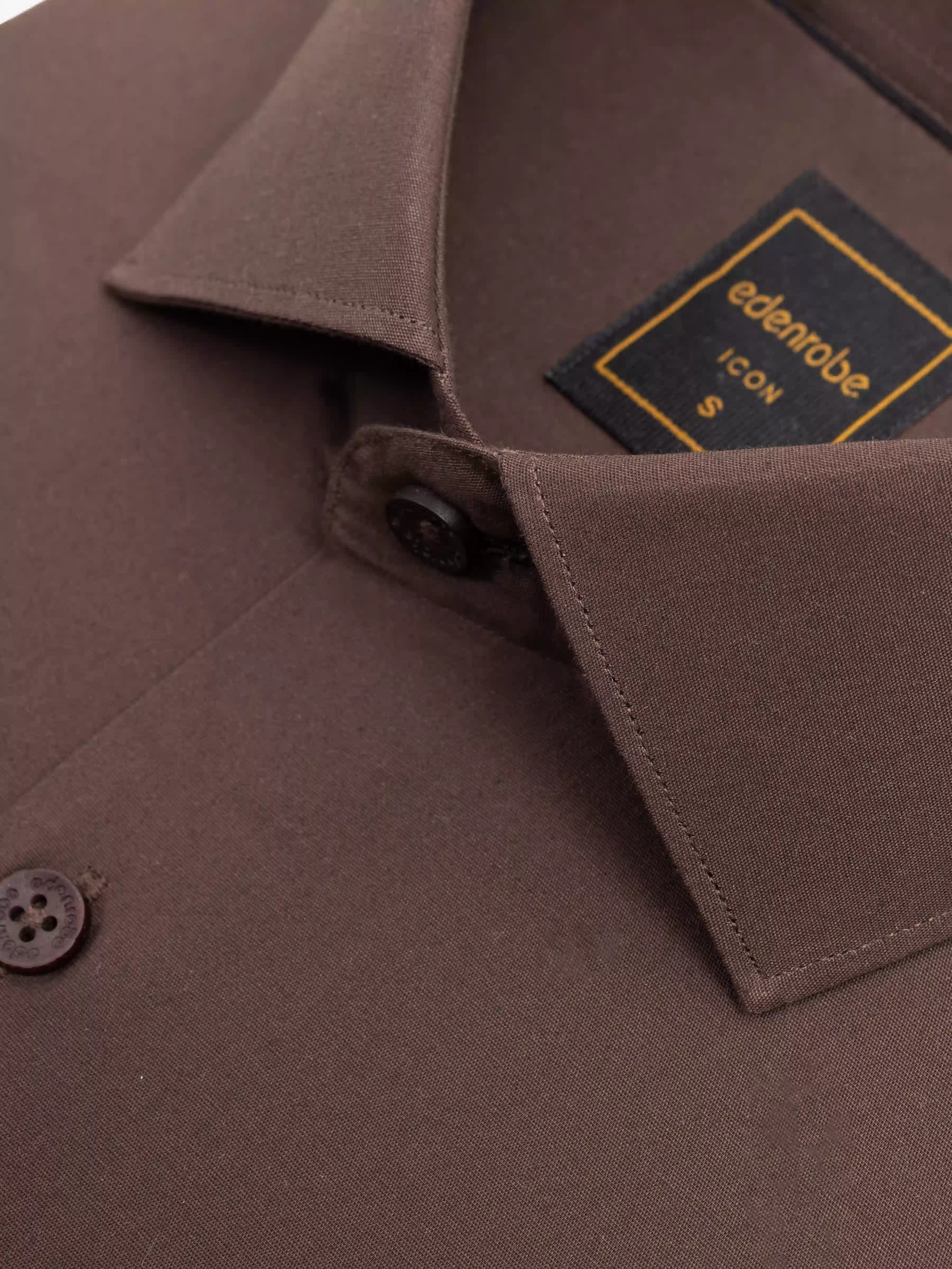 Men's Brown Shirt - EMTSI24-50740 - Image 4