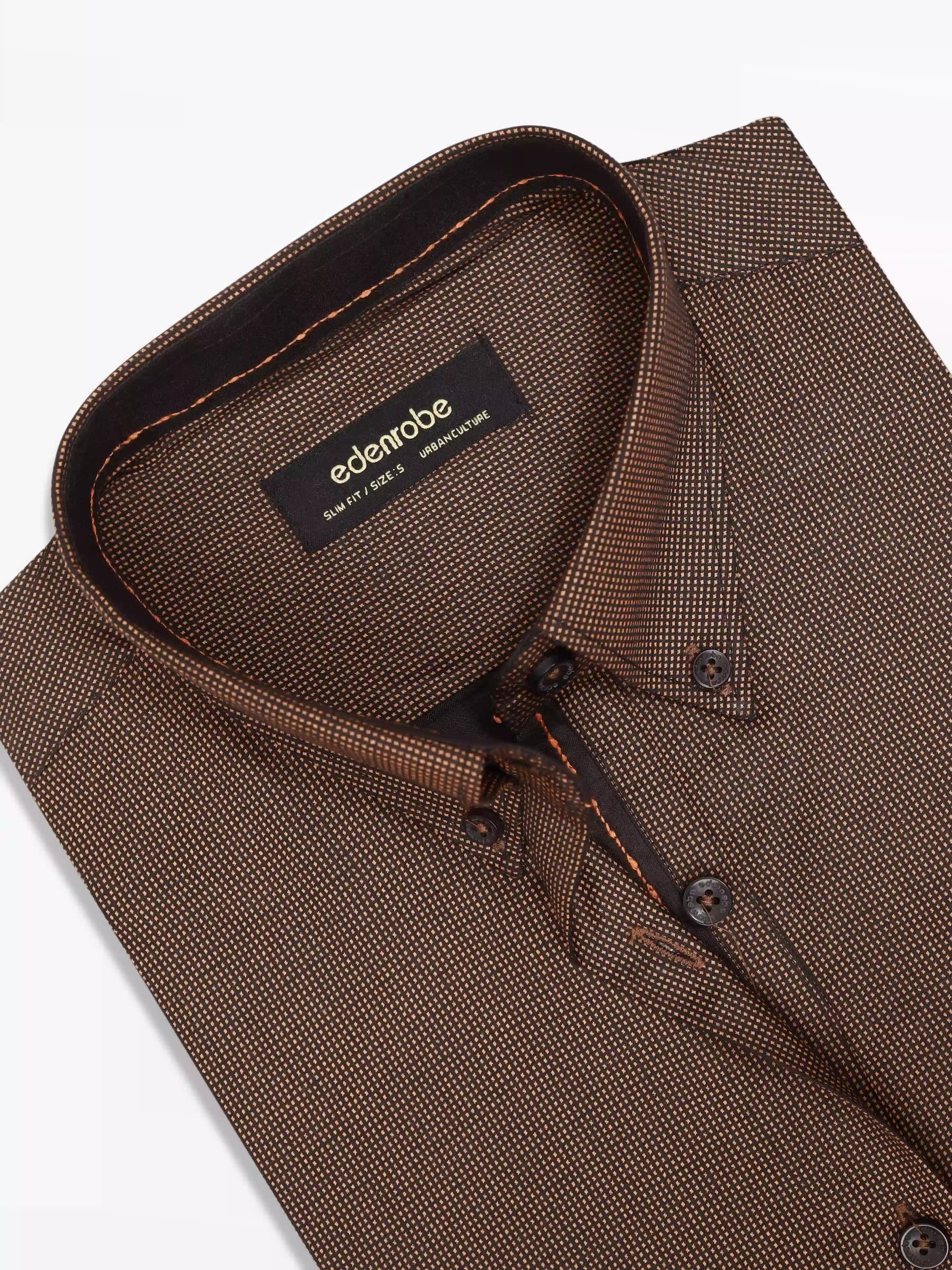 Men's Brown Shirt - EMTSUC23-186 - Image 2