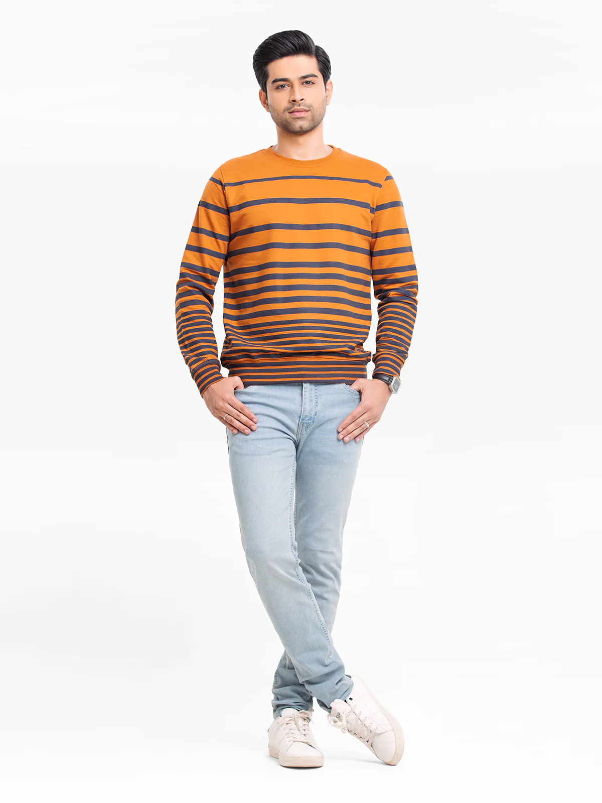 Men's Brown Sweatshirt - EMTSS23-008 - Image 2