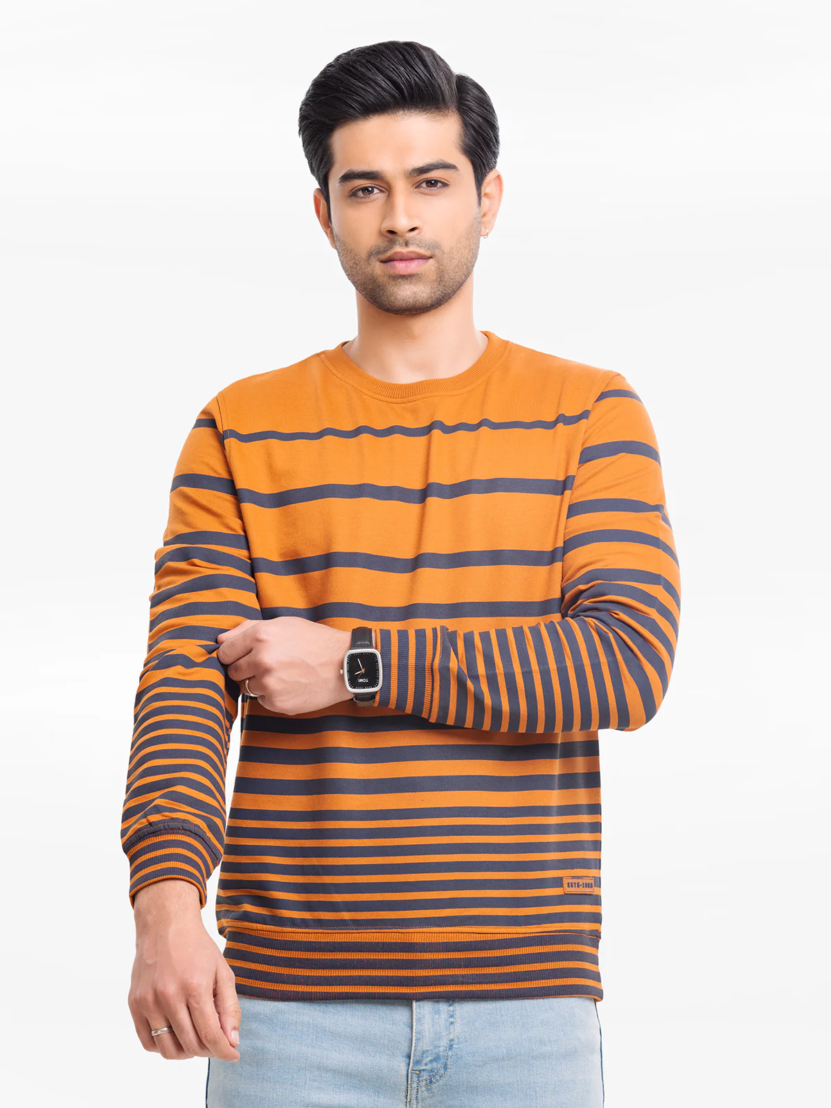 Men's Brown Sweatshirt - EMTSS23-008 - Image 3