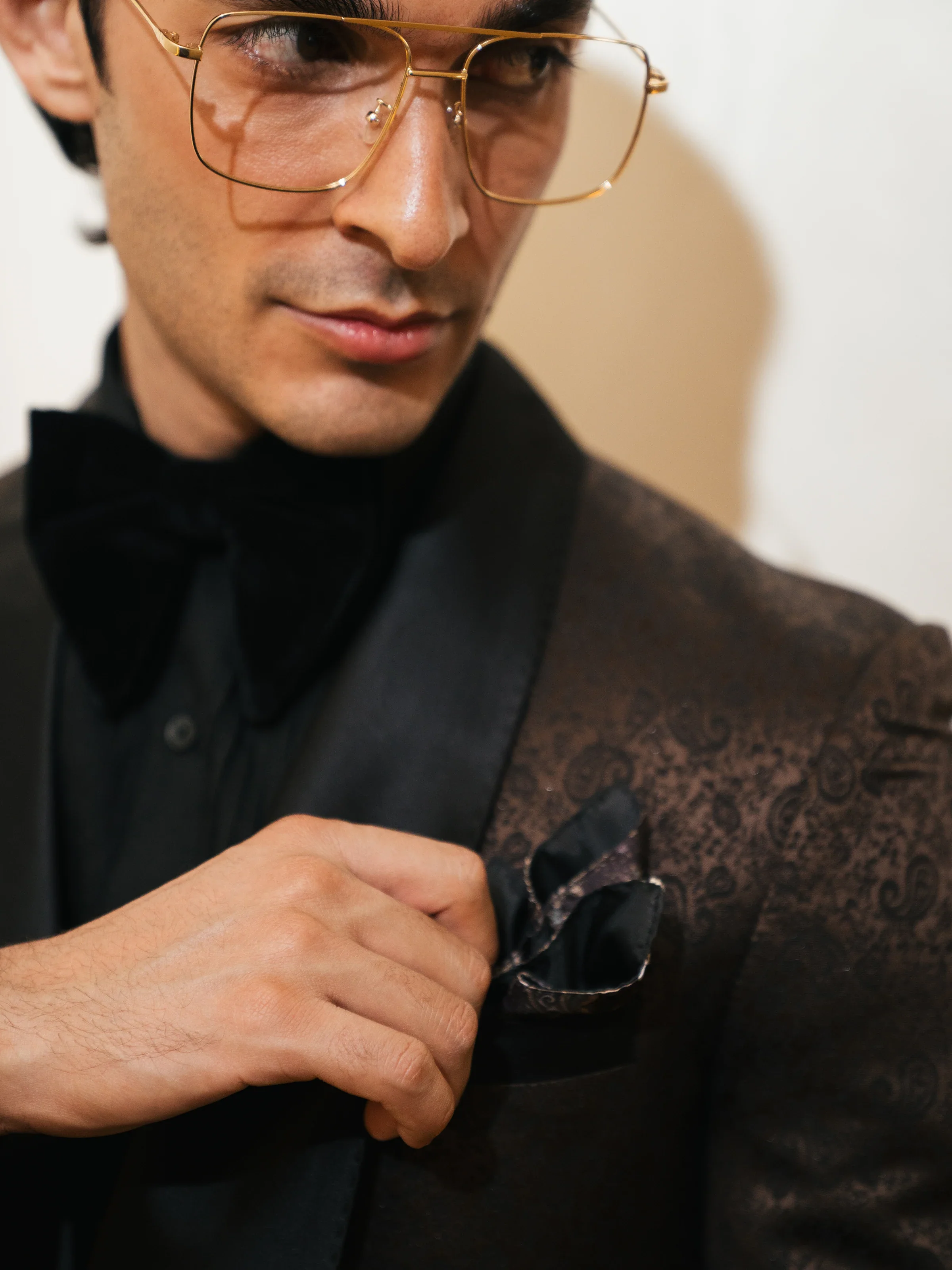 Rounded Shawl Collar Tuxedo Suit - ECMTCPT5-1007 - Image 4