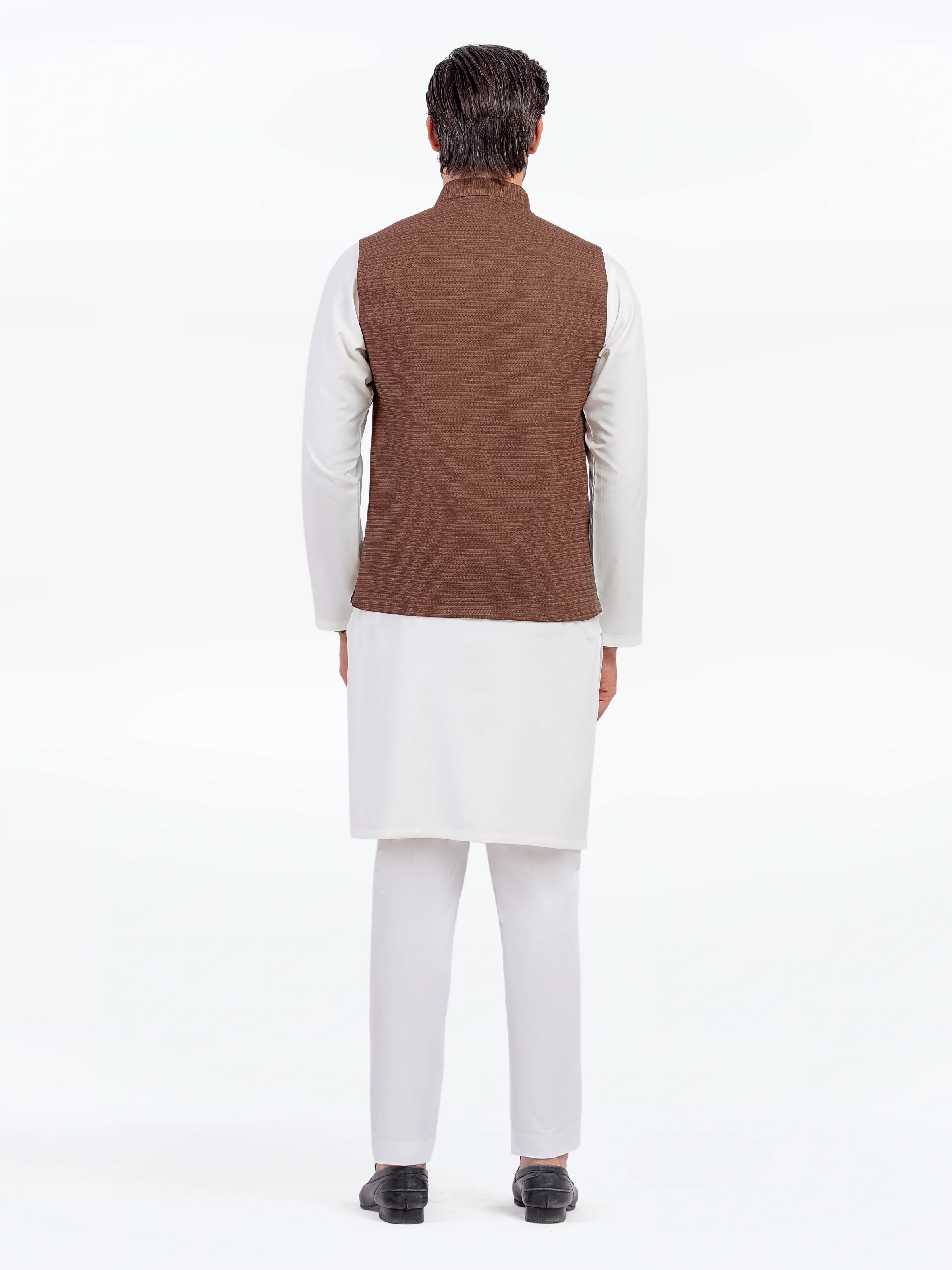 Men's Brown Waist Coat - EMTWC5-35957 - Image 5