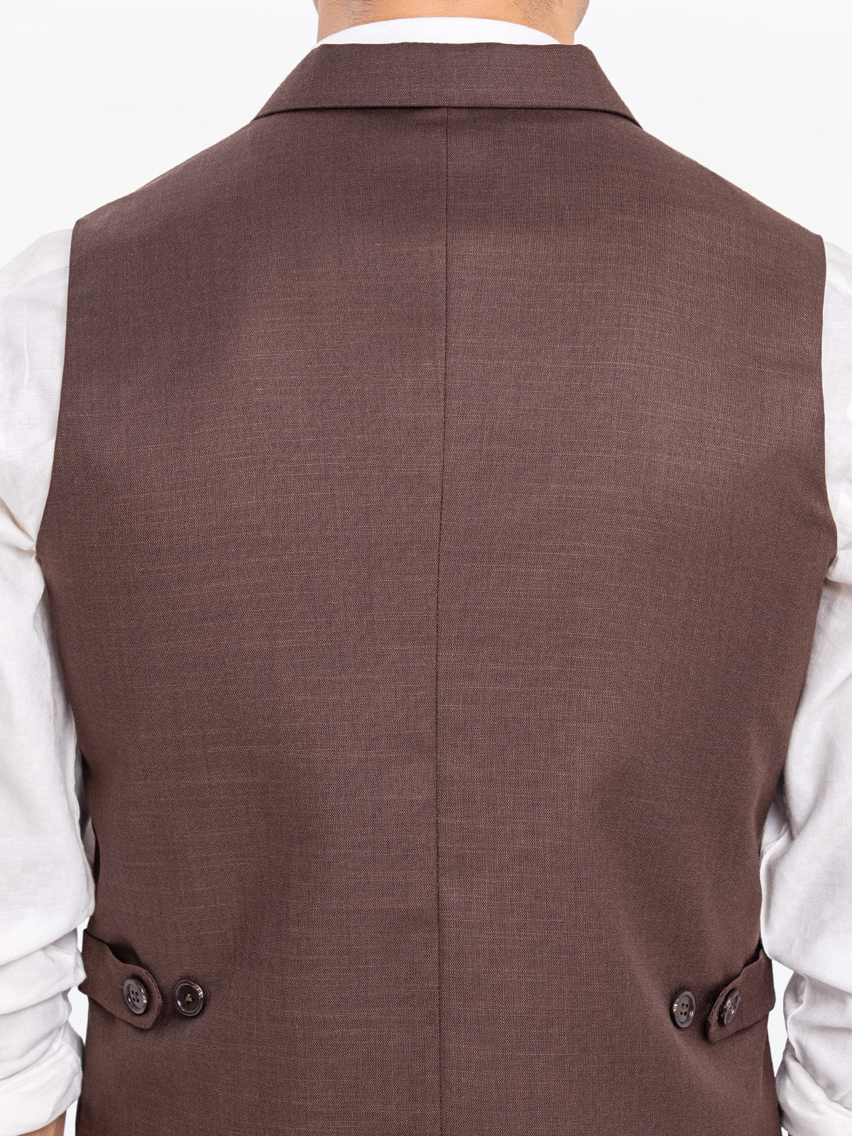 Men's Brown Waist Coat - EMTWCF24-35907 - Image 5