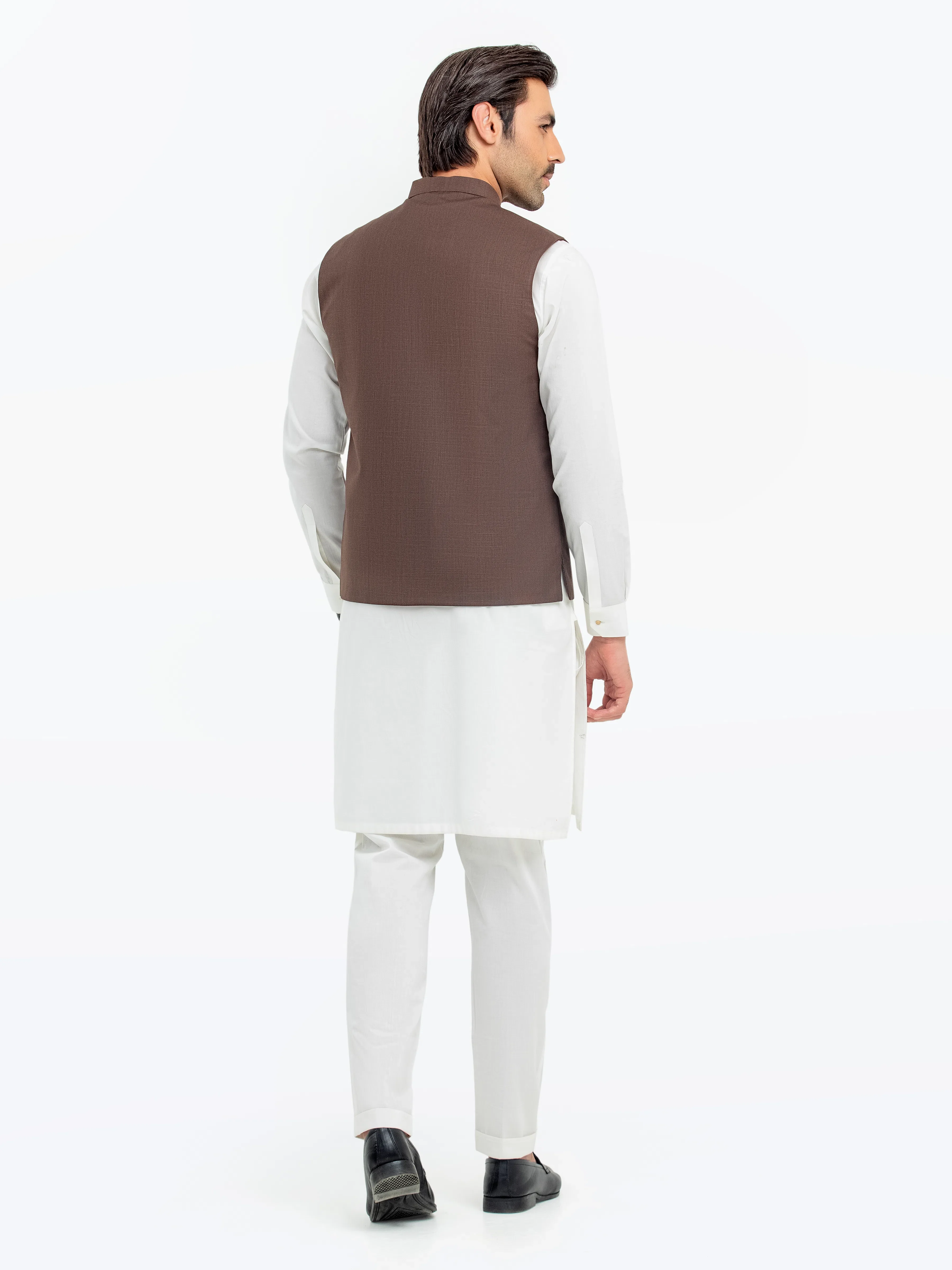 Men's Brown Waist Coat - EMTWCP5-35944 - Image 5