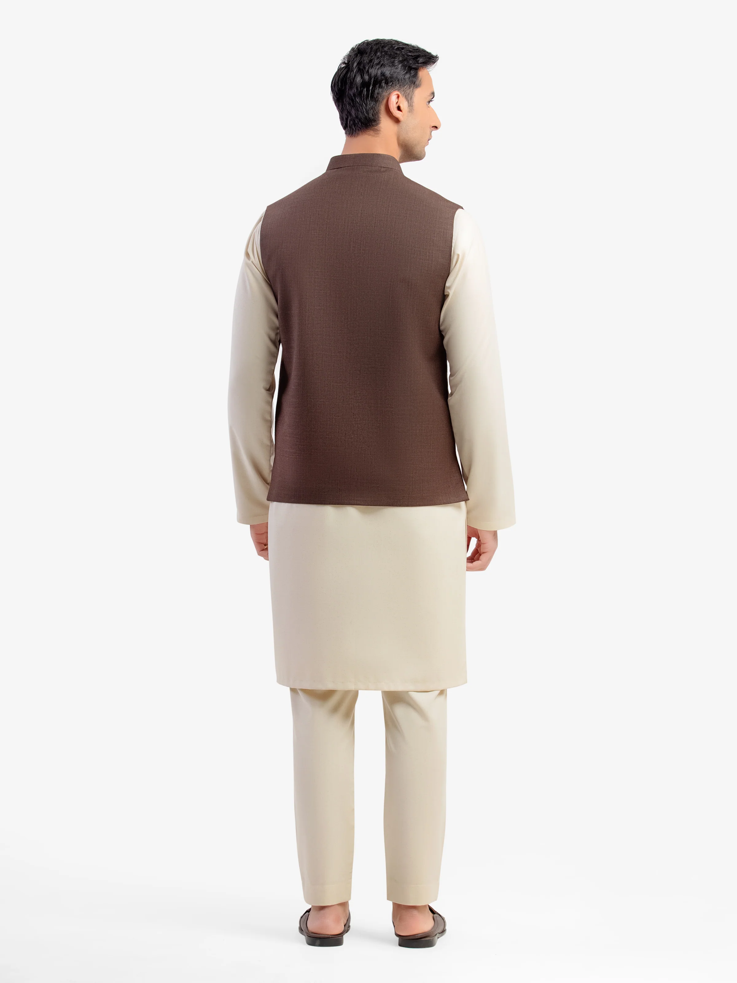 Men's Brown Waist Coat - EMTWCP5-35988 - Image 5