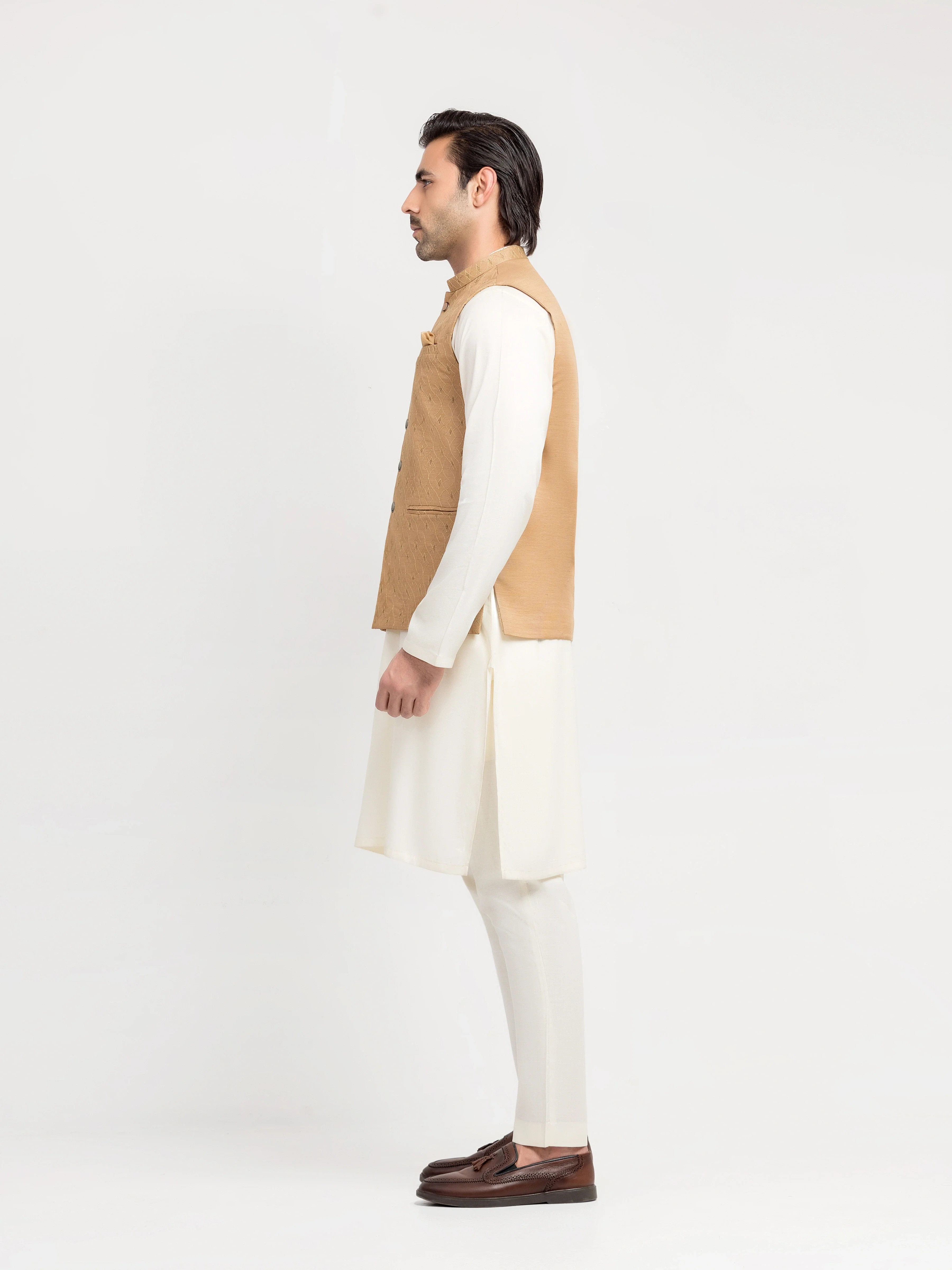 Men's Camel Waist Coat - EMTWCE5-36002 - Image 4
