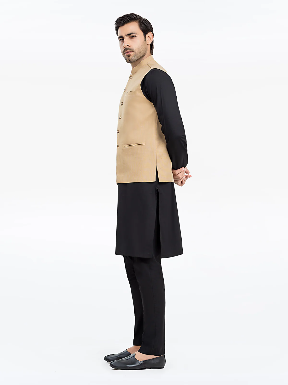 Men's Camel Waist Coat - EMTWCP24-35929 - Image 4