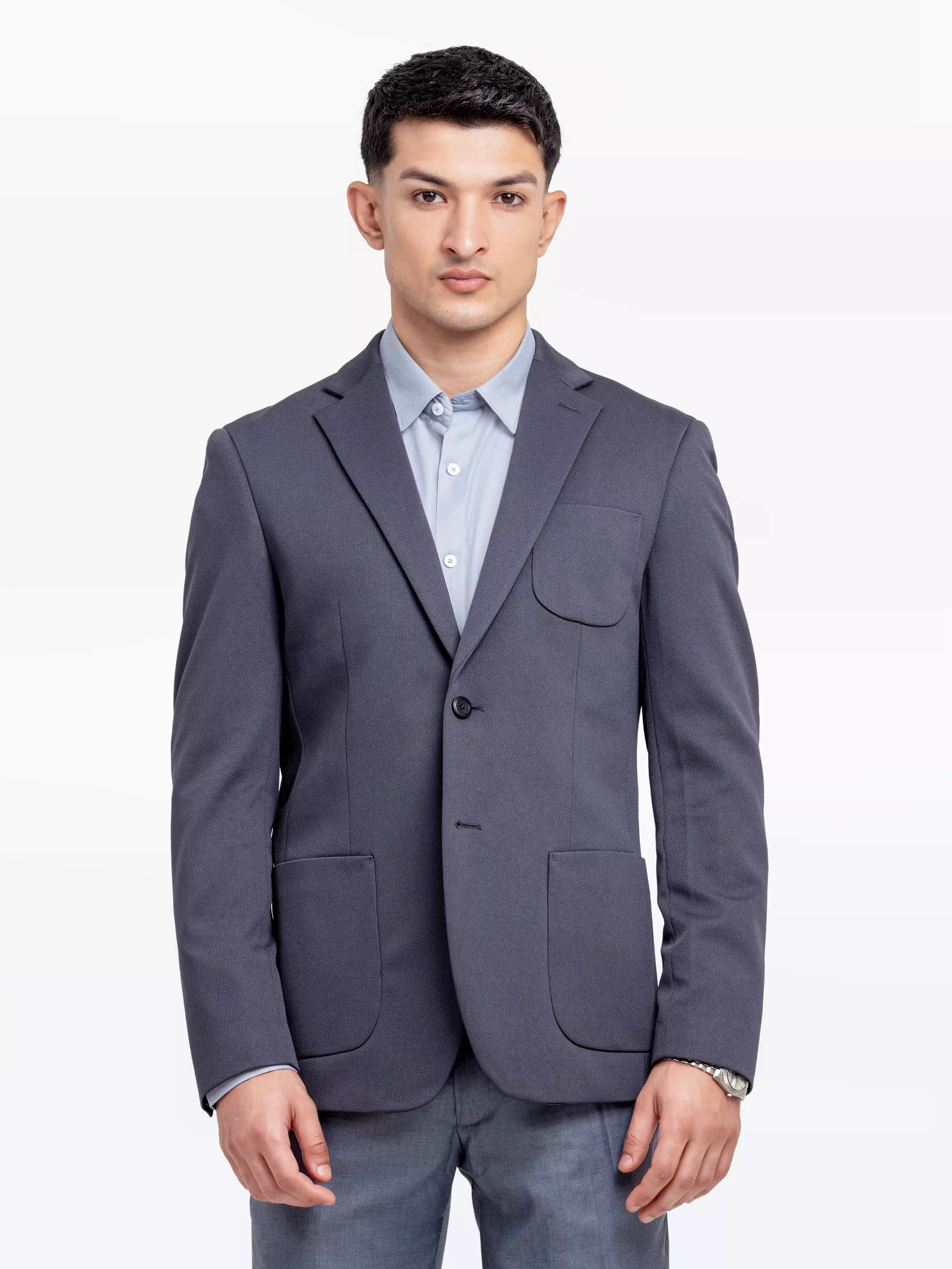 Men's Charcoal Blazer - EMTB24-6865 - Image 3