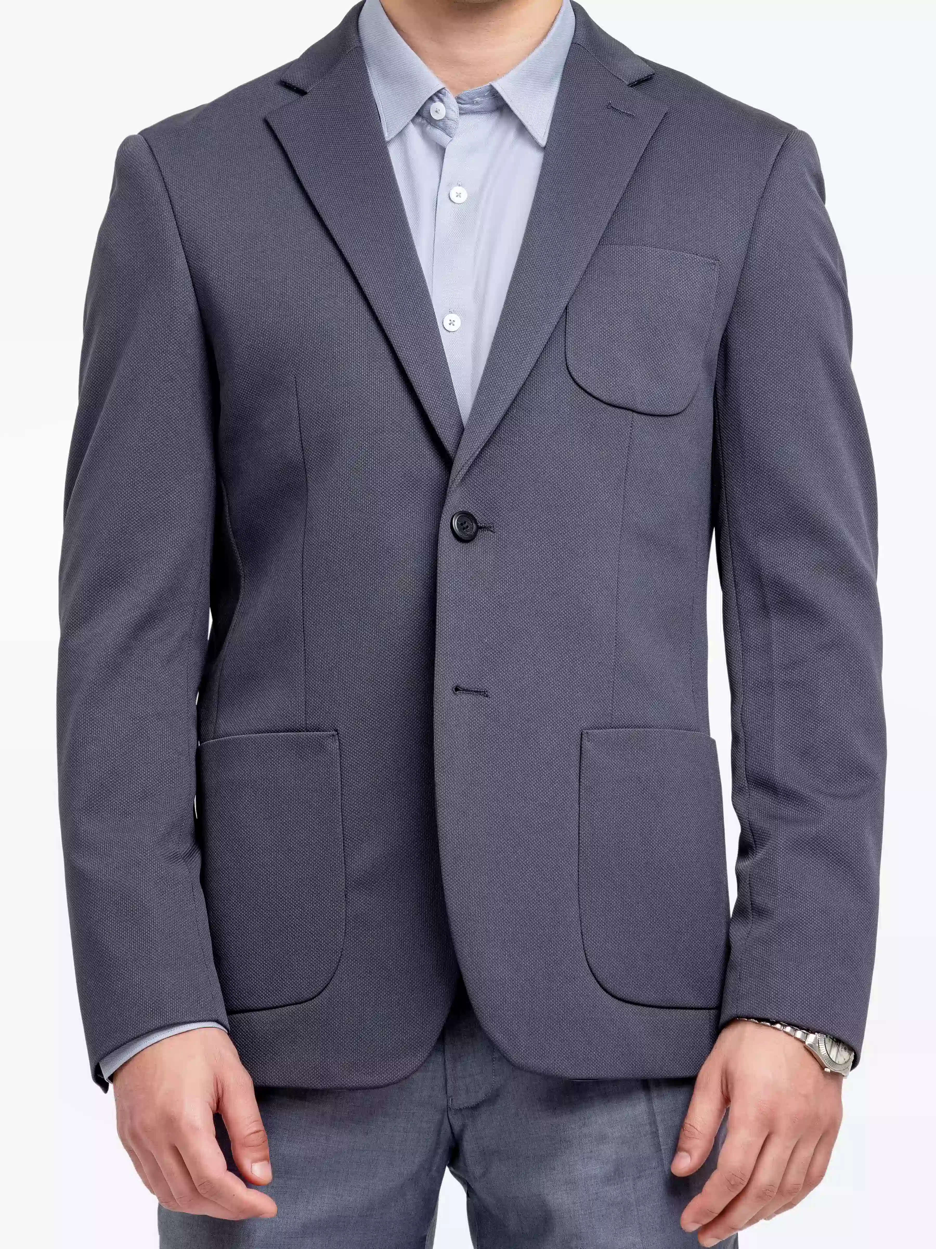 Men's Charcoal Blazer - EMTB24-6865 - Image 4