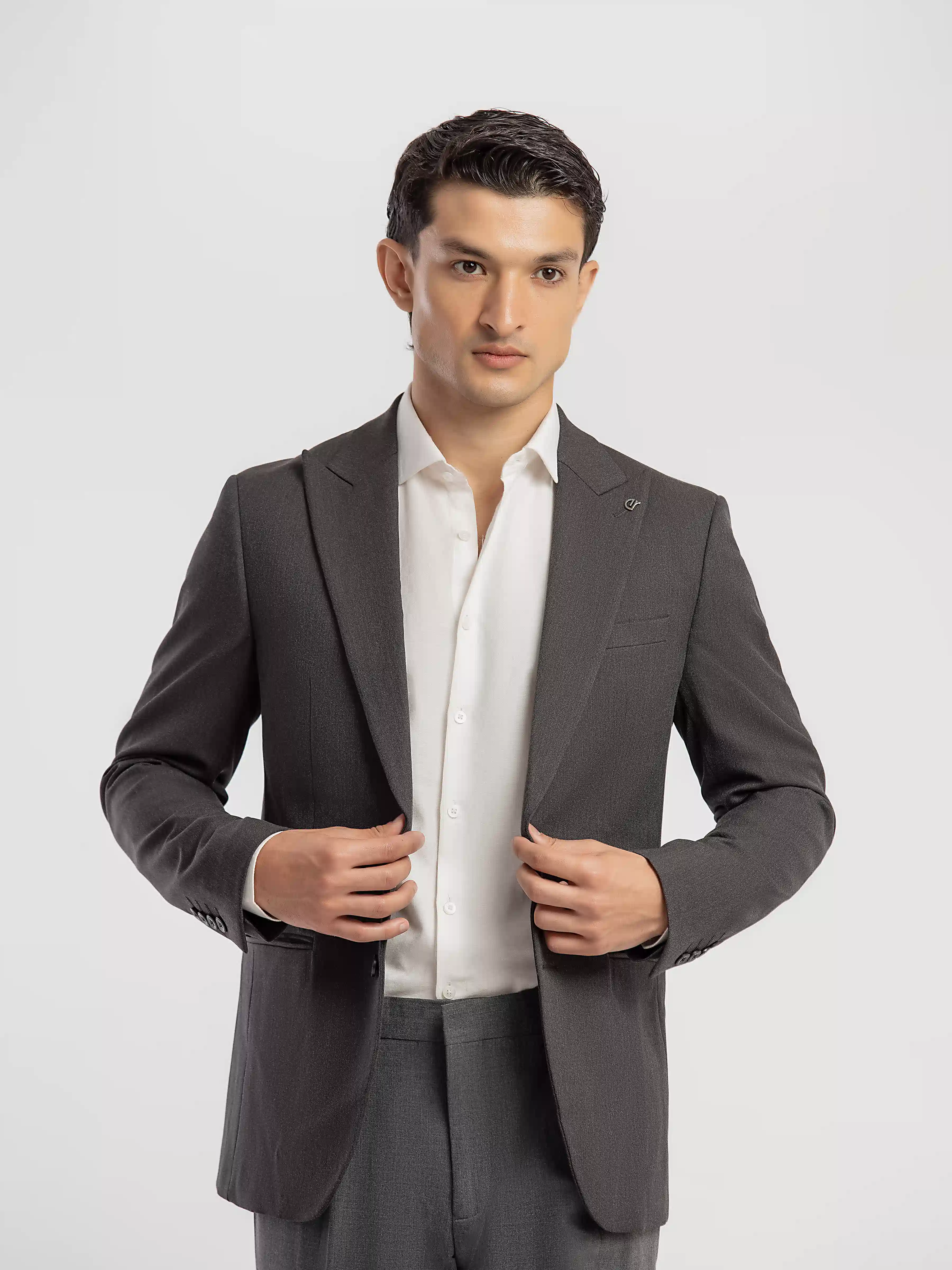 Men's Charcoal Blazer - EMTB5-6896 - Image 3