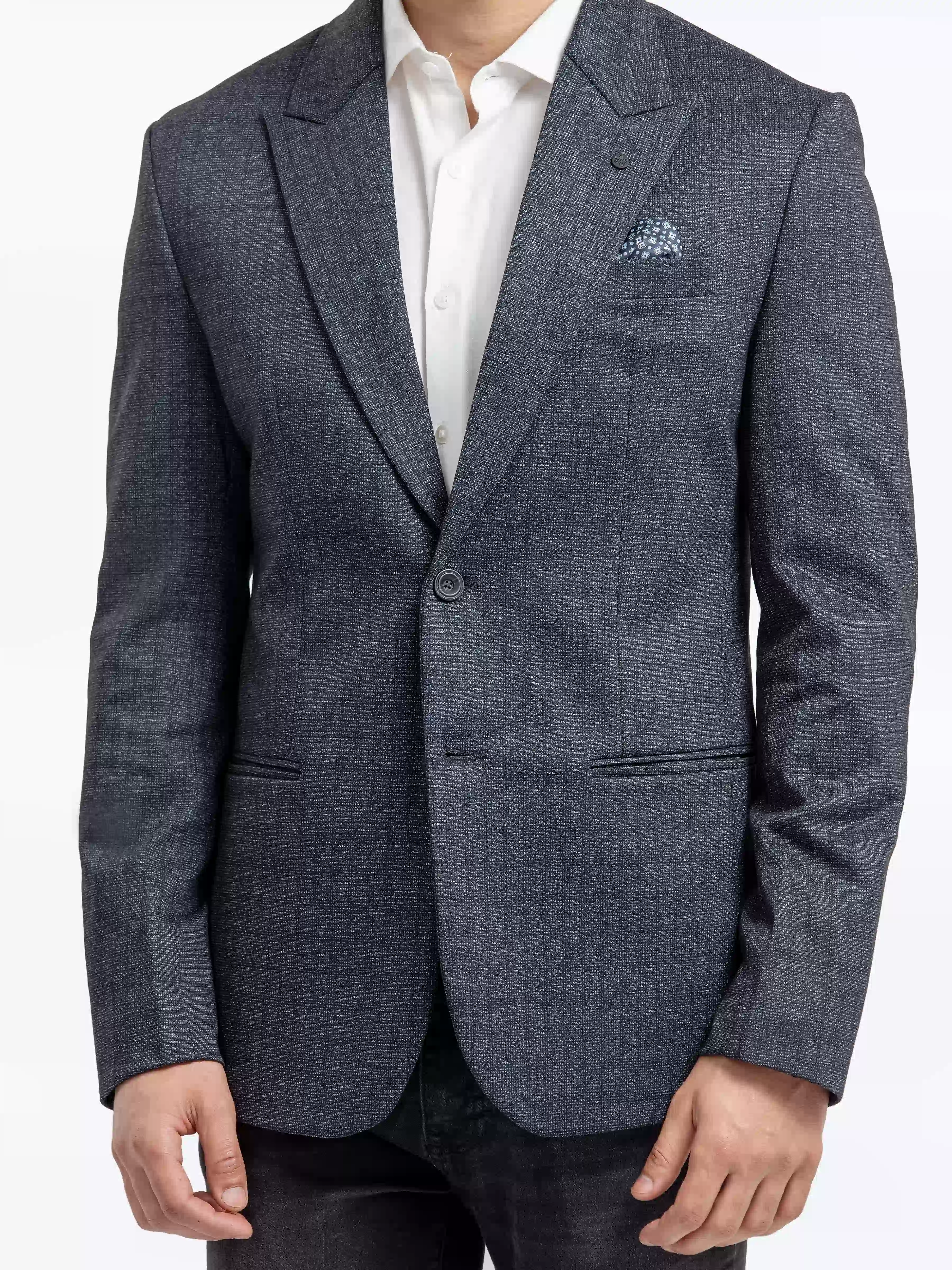 Men's Charcoal Blazer - EMTBK24W-006 - Image 3