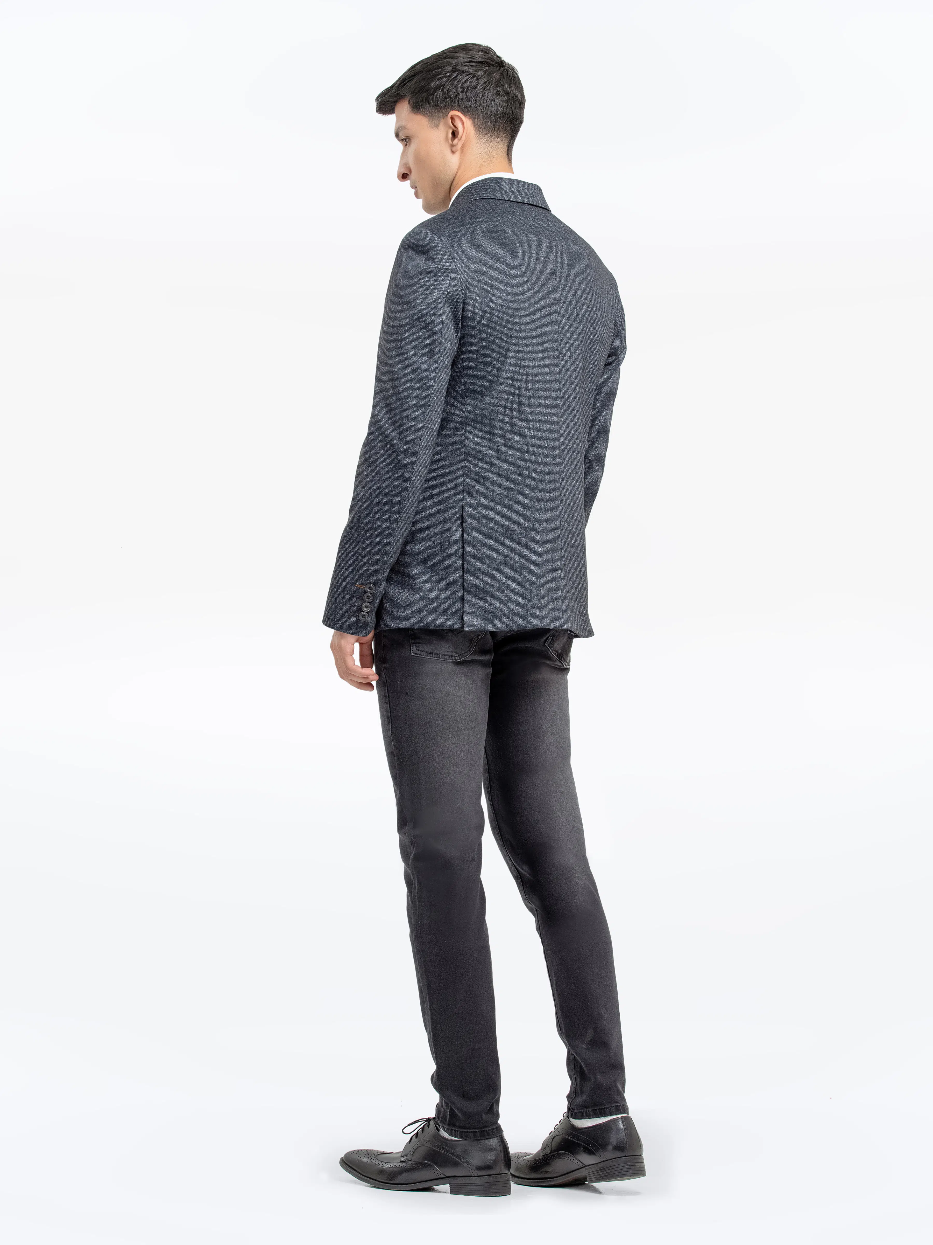 Men's Charcoal Blazer - EMTBK24W-006 - Image 5