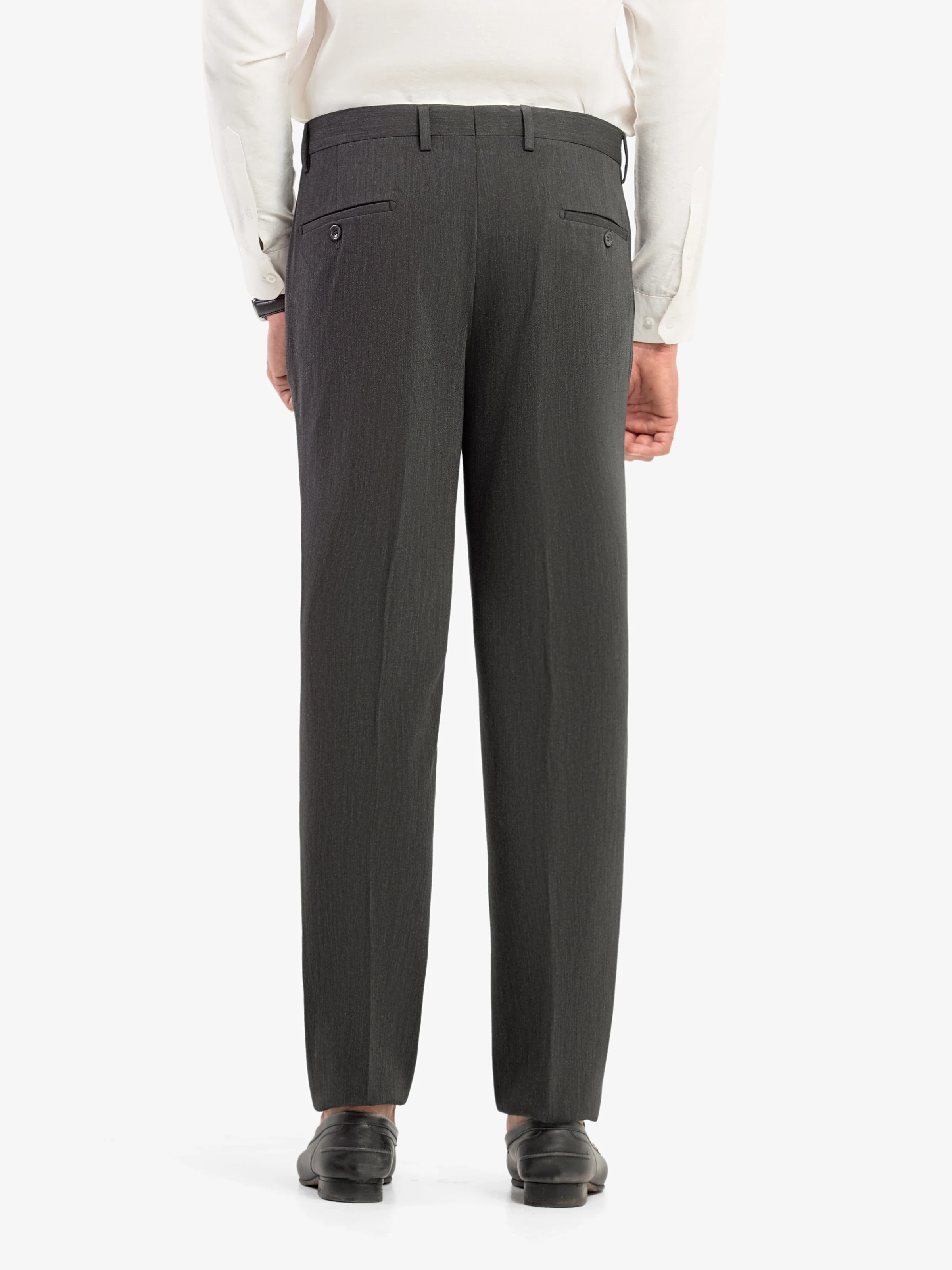 Men's Charcoal Formal Pant - EMBPF5-15278 - Image 6