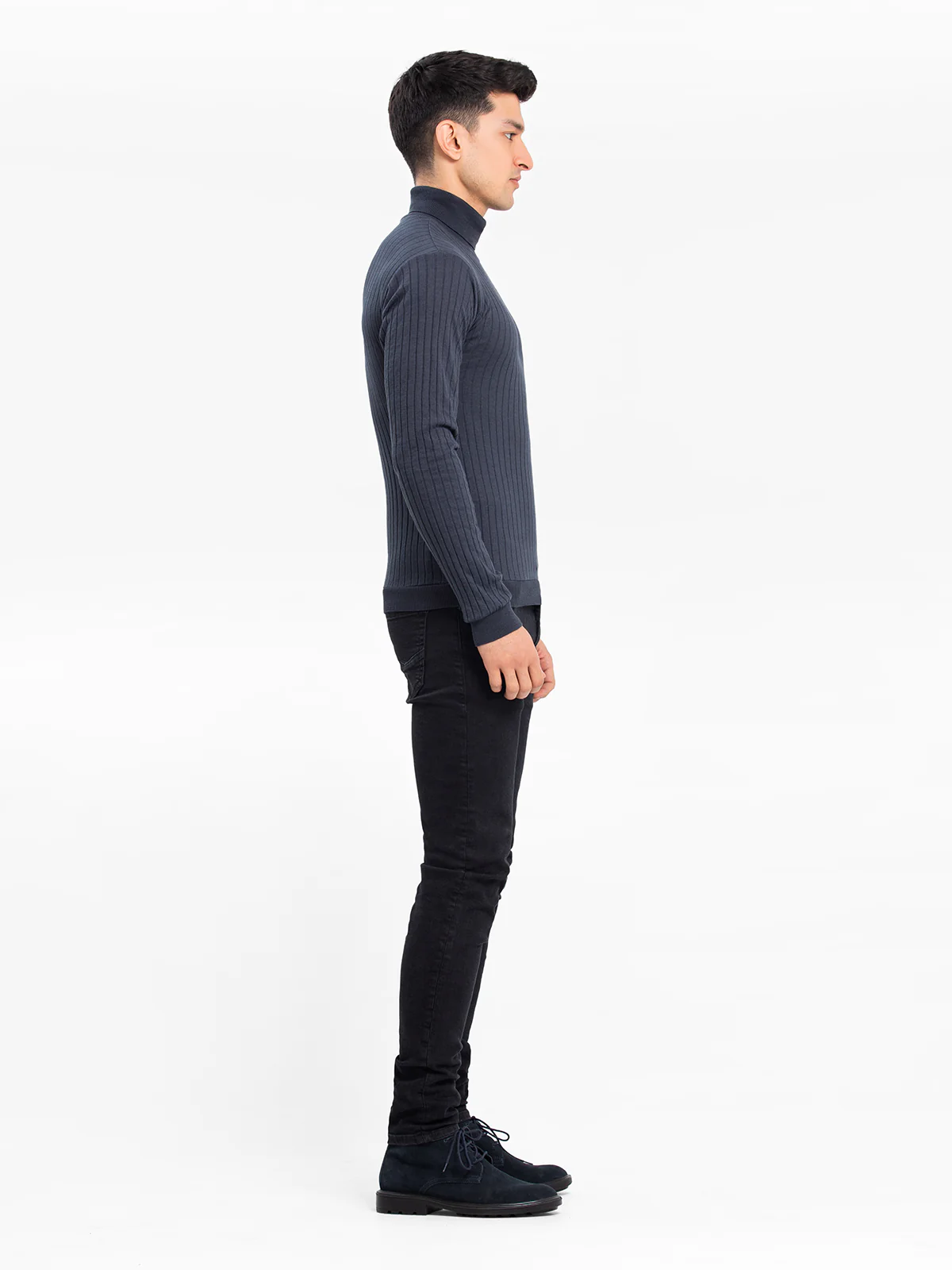 Men's Charcoal High Neck - EMTTF23-003 - Image 3