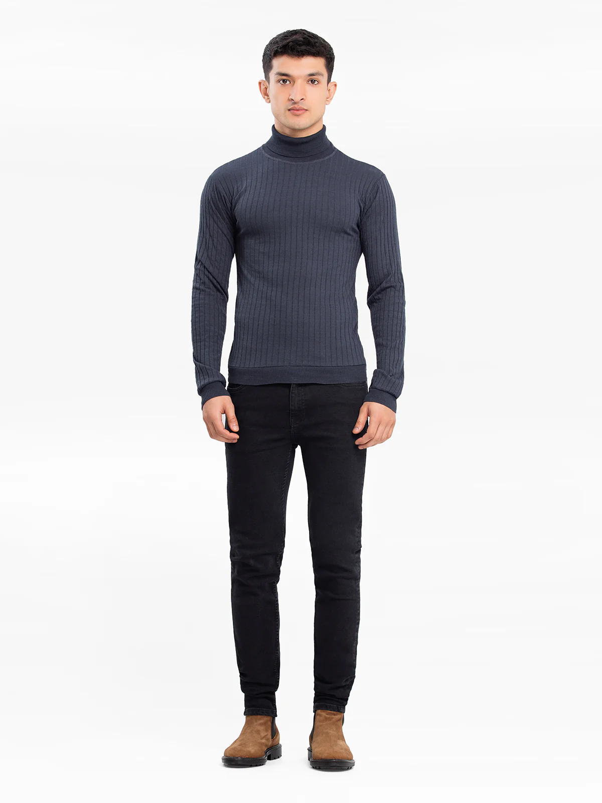Men's Charcoal High Neck - EMTTF23-003 - Image 4