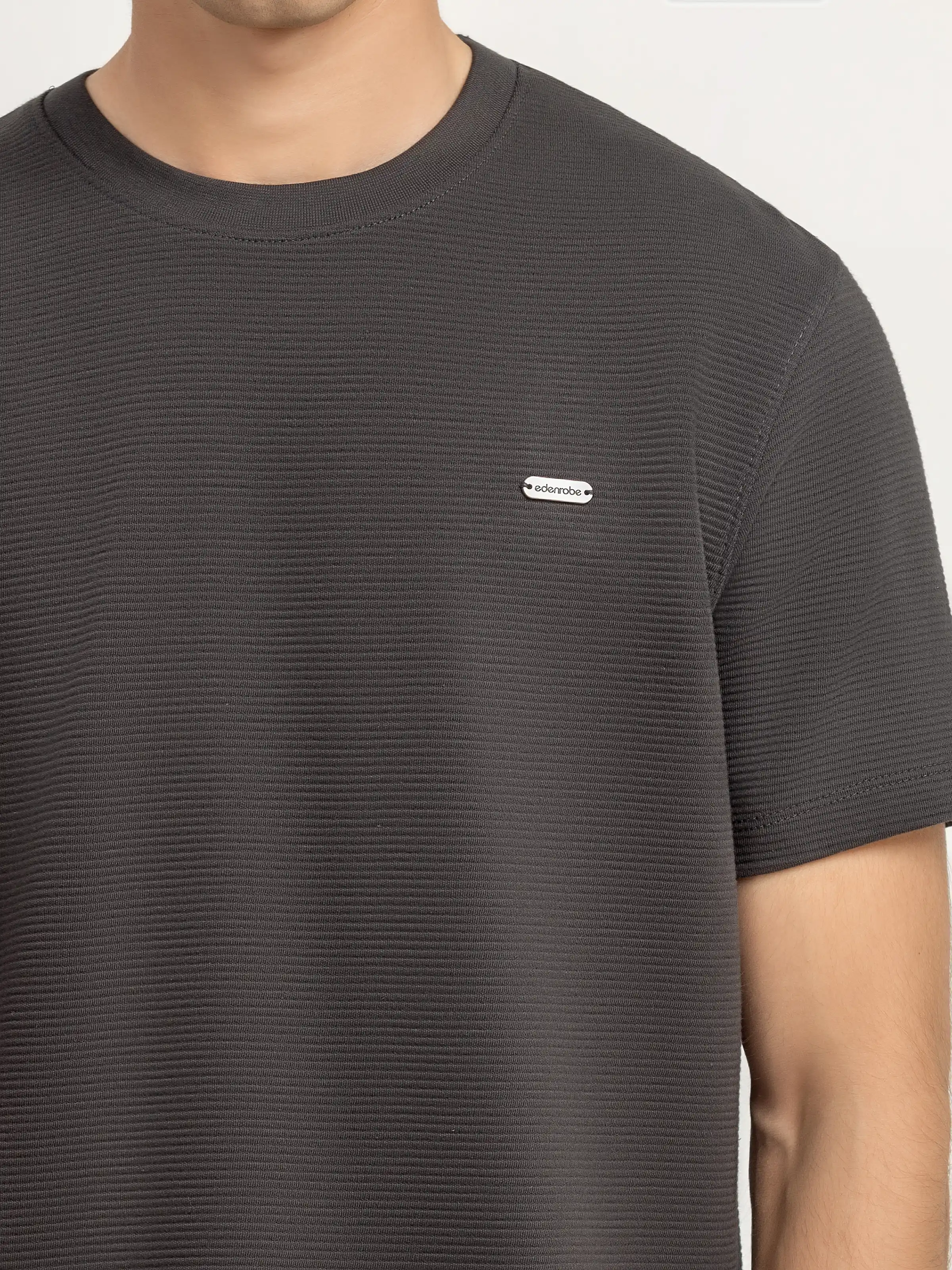Men's Charcoal Graphic Tee - EMTGT6-003 - Image 3