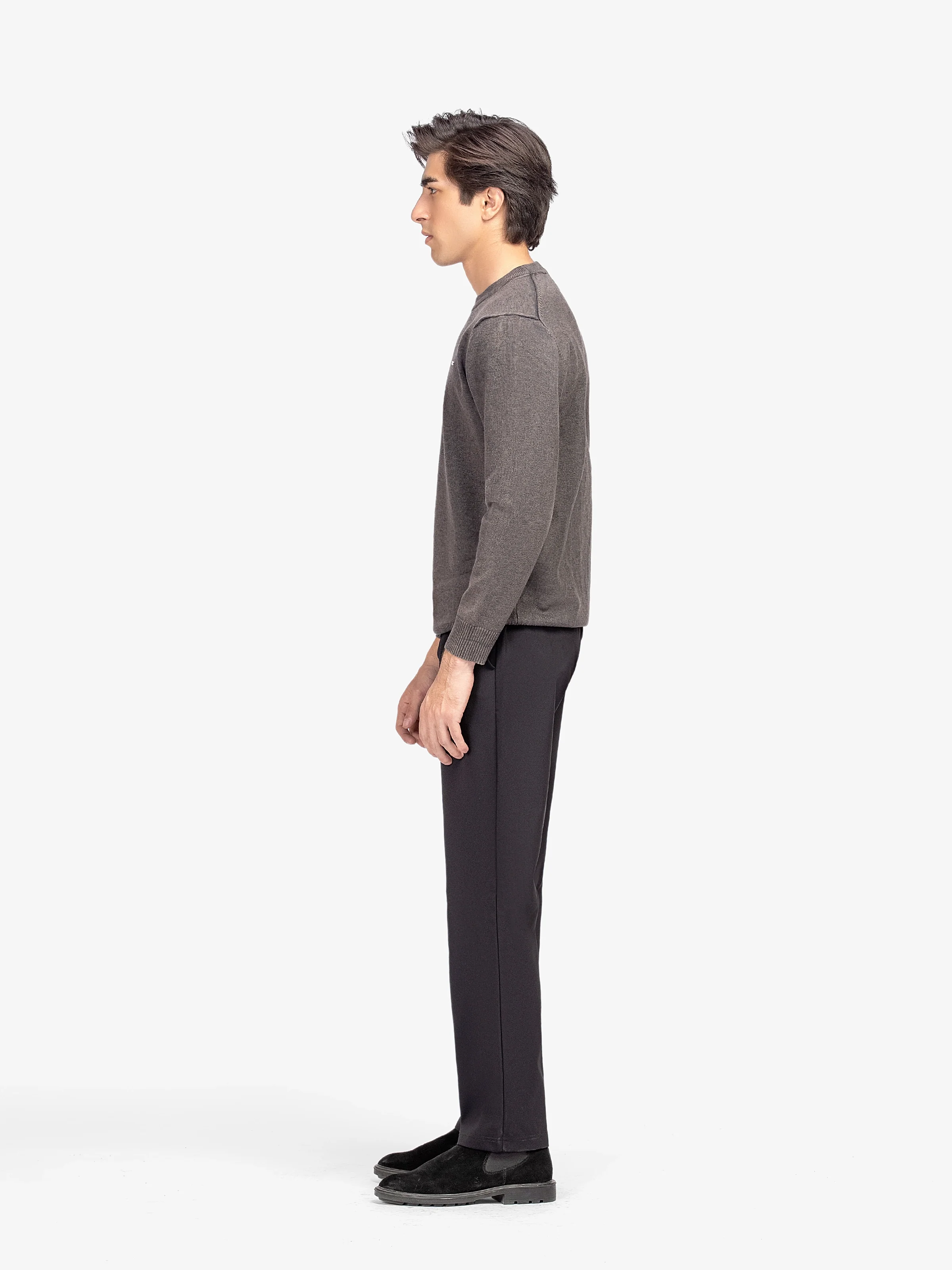 Men's Charcoal Sweater - EMTSWT5-016 - Image 4